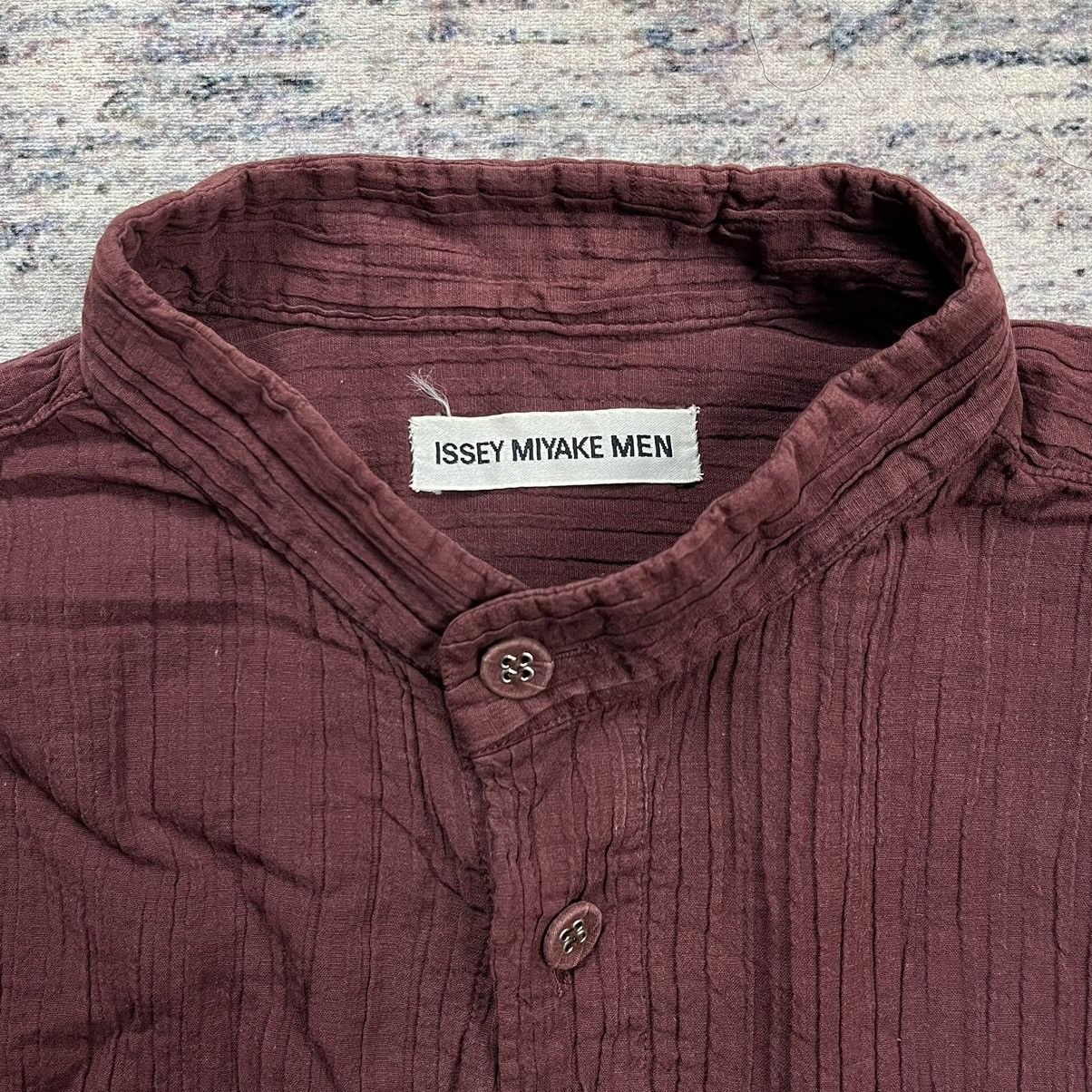 Issey Miyake × Japanese Brand Vintage Issey Miyake Men wrinkled button up shirt Size US M / EU 48-50 / 2 - 7 Thumbnail