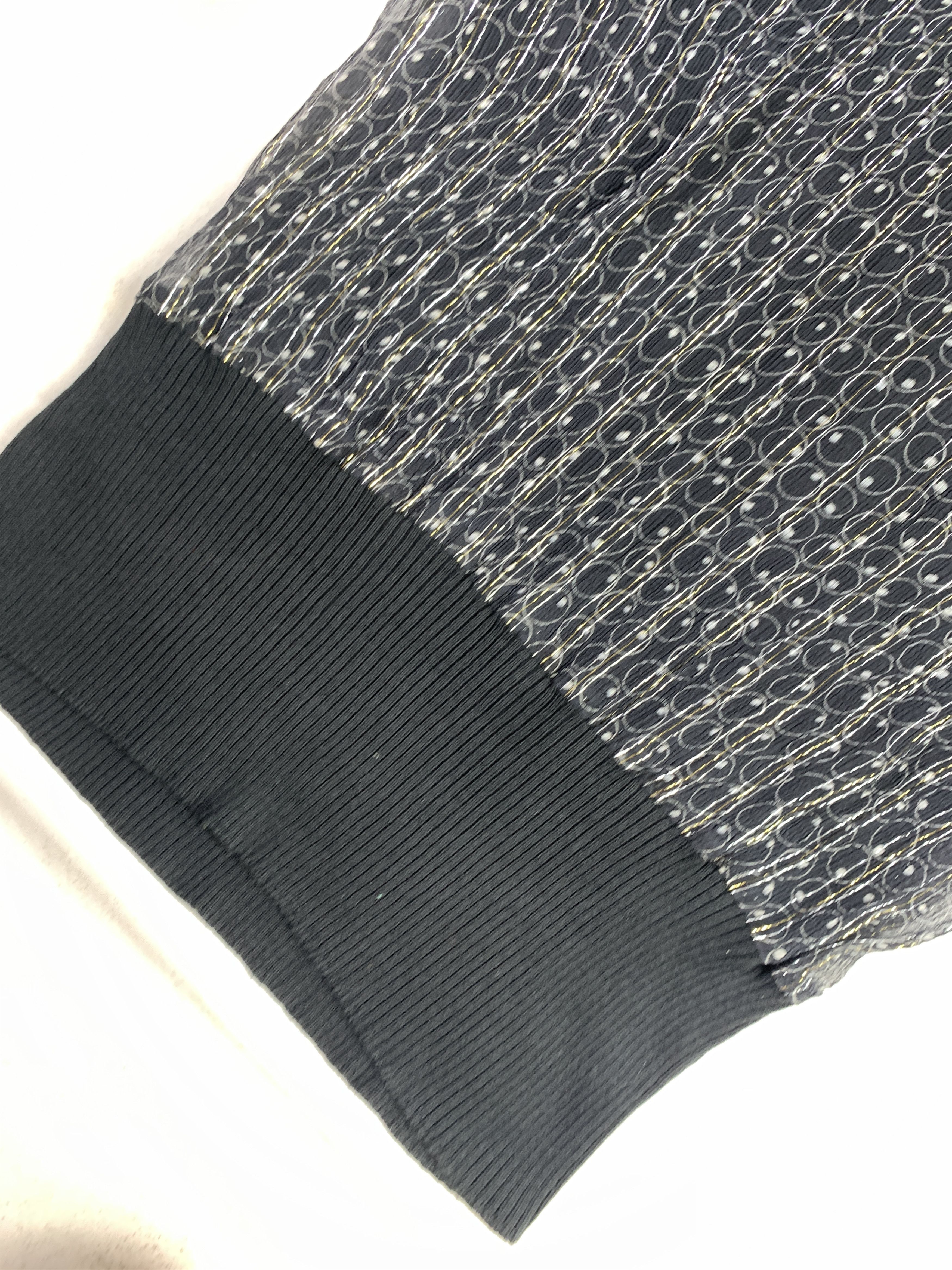 Sisley 2000s Sisley Black See-through High Neck Blouse (M) Size M / US 6-8 / IT 42-44 - 6 Thumbnail