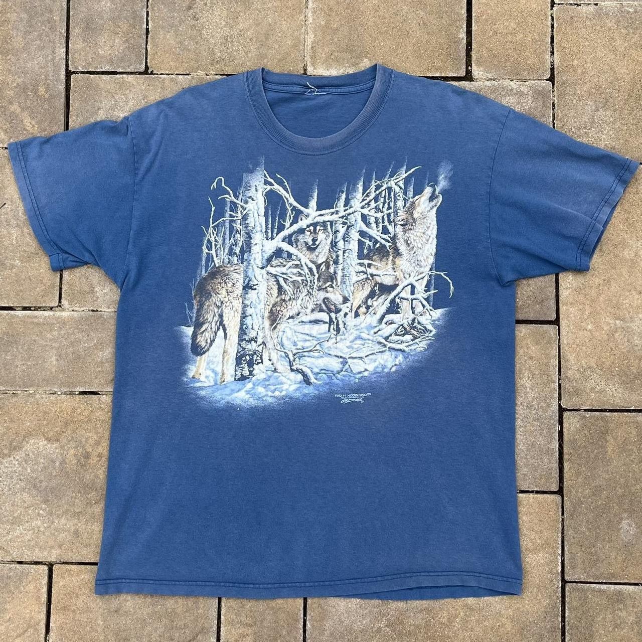 Vintage Vintage Wolf Pack Animal Nature Wildlife Tshirt Size US L / EU 52-54 / 3 - 1 Thumbnail