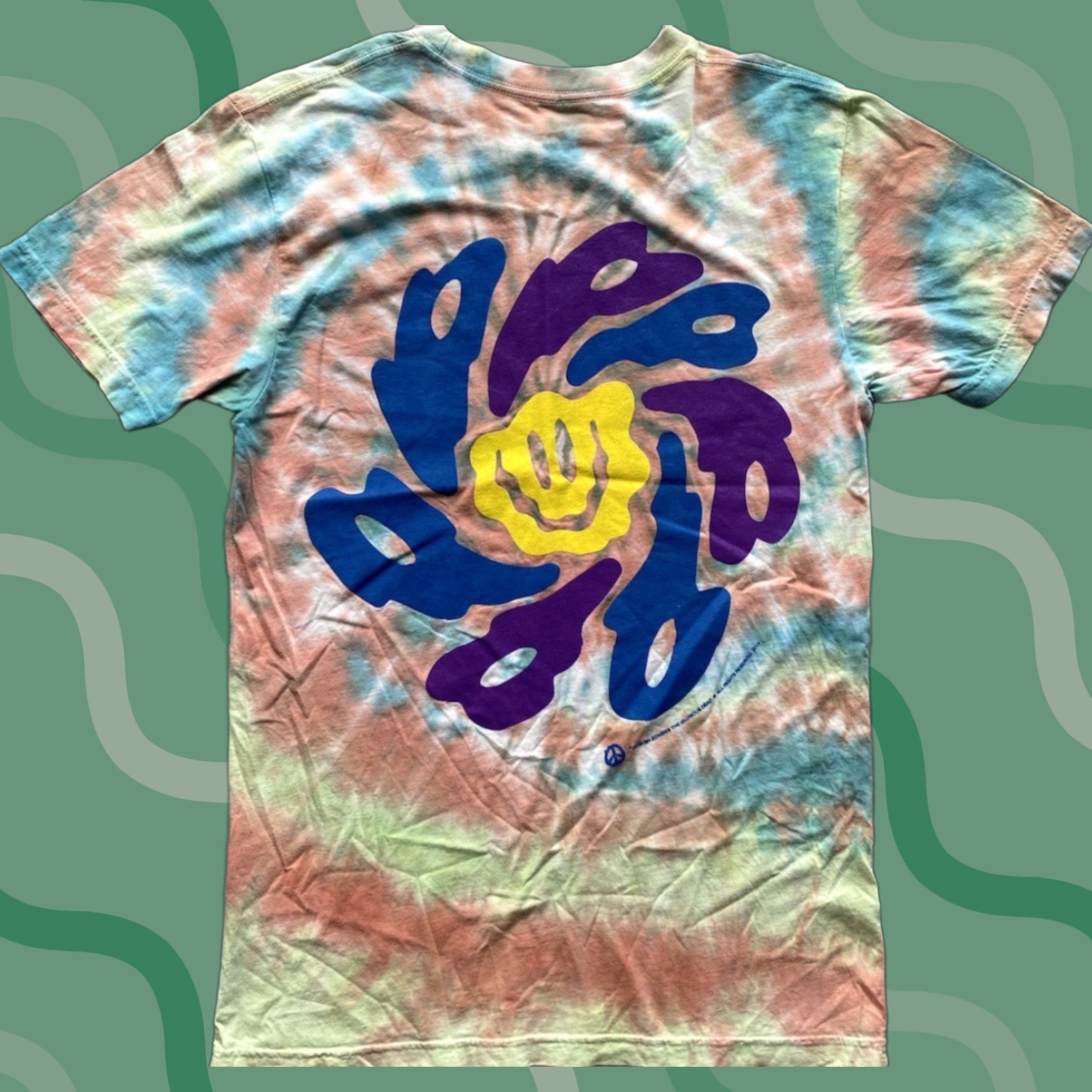 Flatbush Zombies T-Shirt Multicolor Tie Dye Short Sleeve M Men’s Medium Music Shirt