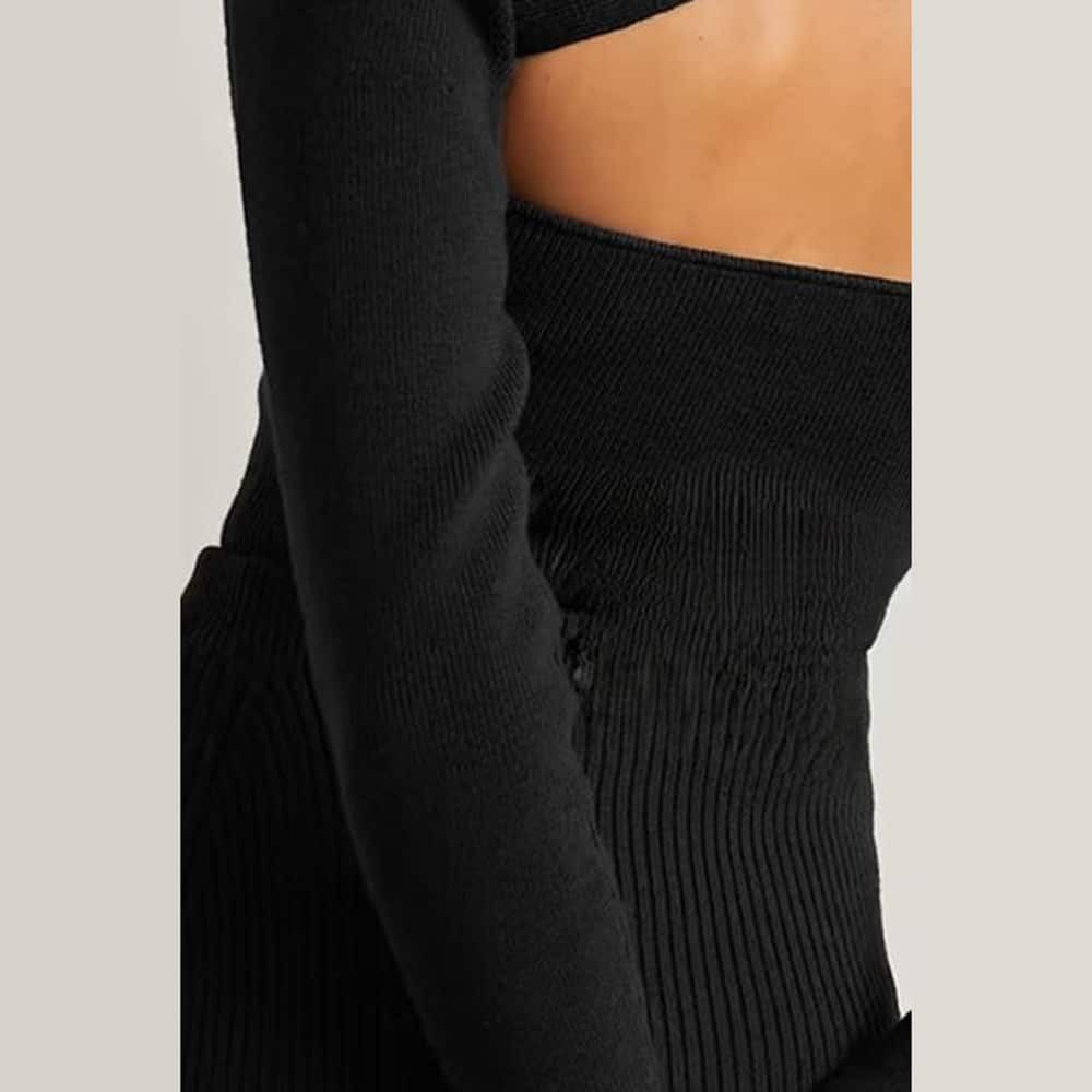 Tom Ford o1loc1c0924 ACK327 Knitted Dress in Black Size XS / US 0-2 / IT 36-38 - 3 Thumbnail