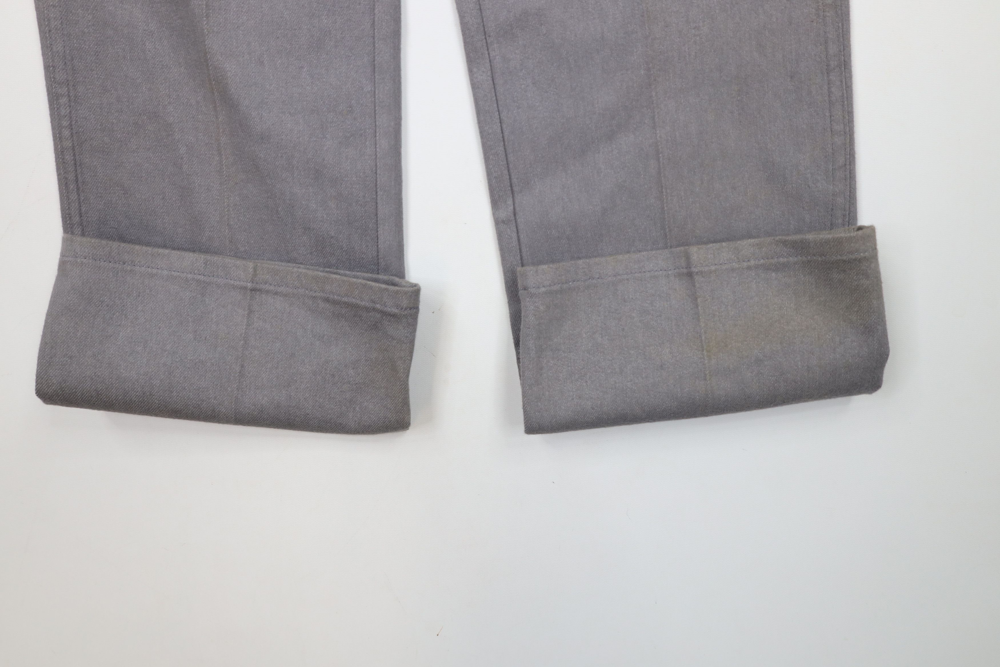 Vintage Vintage 90s Streetwear Flared Wide Leg Denim Jeans Gray USA Size US 36 / EU 52 - 5 Thumbnail