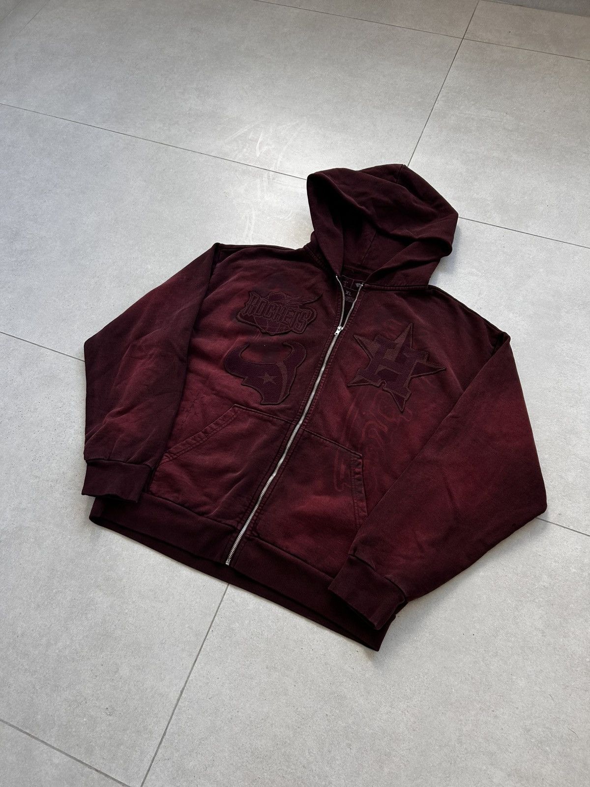 Travis Scott Travis Scott Fanatics Game Houston Red Zip Up Hoodie Size US XL / EU 56 / 4 - 7 Thumbnail