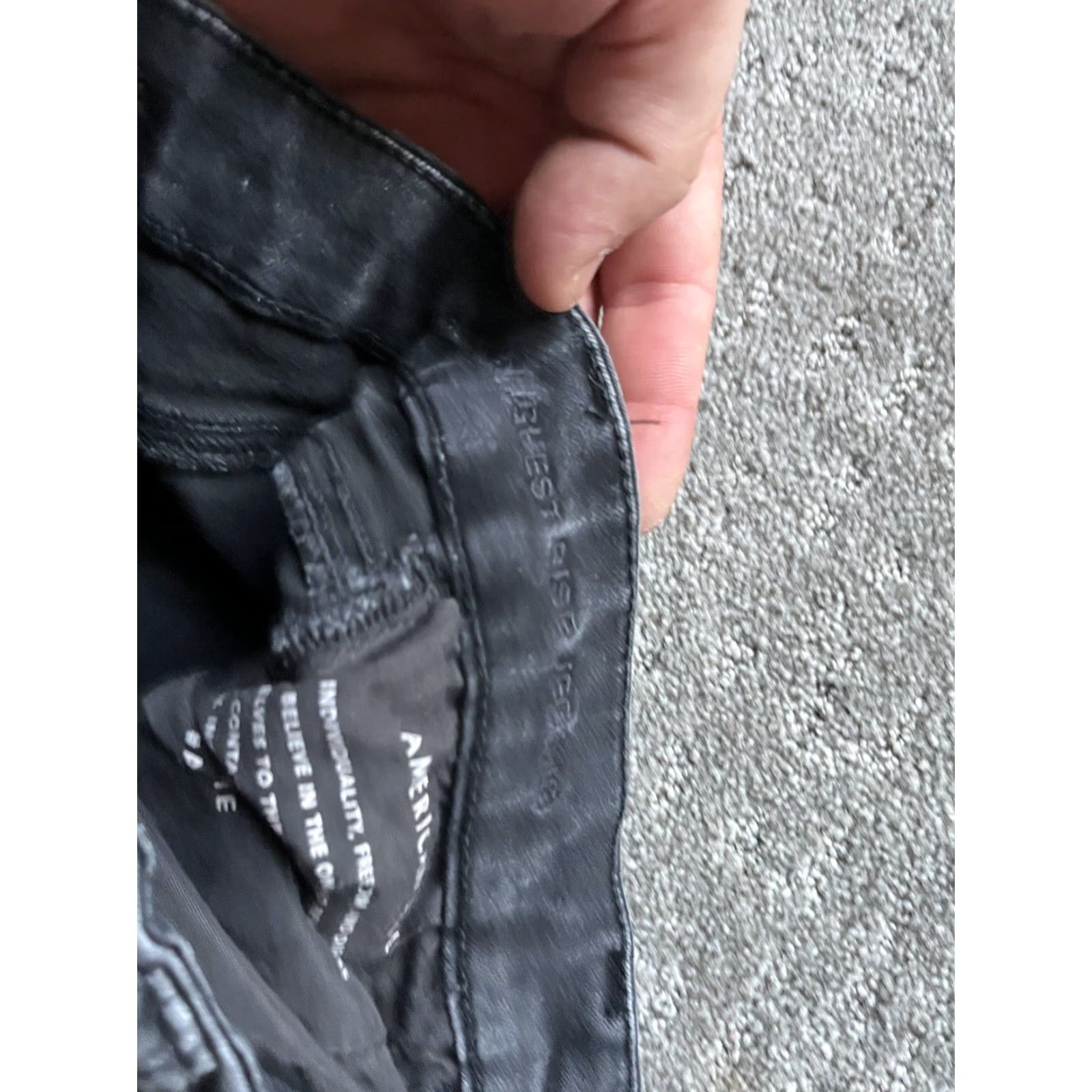 American Eagle Outfitters American Eagle Jeans 4 Jegging Crop Skinny Distressed Highest Rise Curvy Reg Womens Size 28" / US 6 / IT 42 - 7 Thumbnail