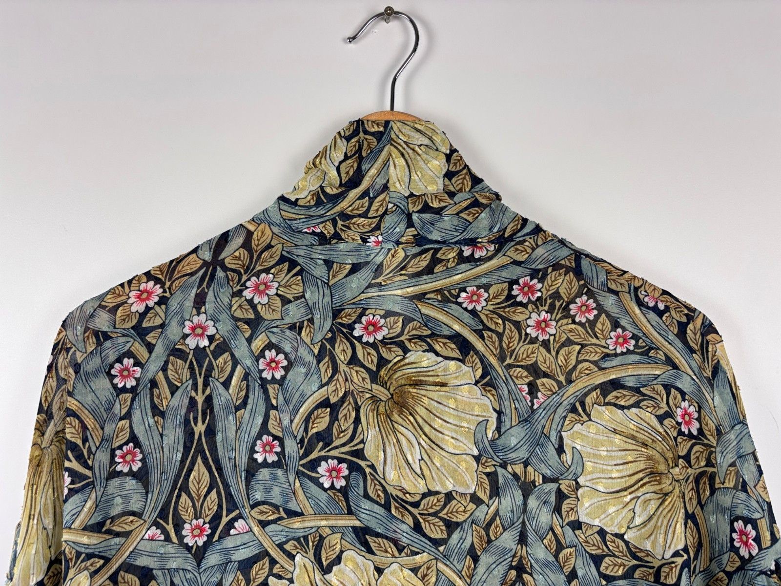 H&M Morris & Co x H&M Floral Chiffon Blouse Multicolor US 6 Size M / US 6-8 / IT 42-44 - 7 Thumbnail