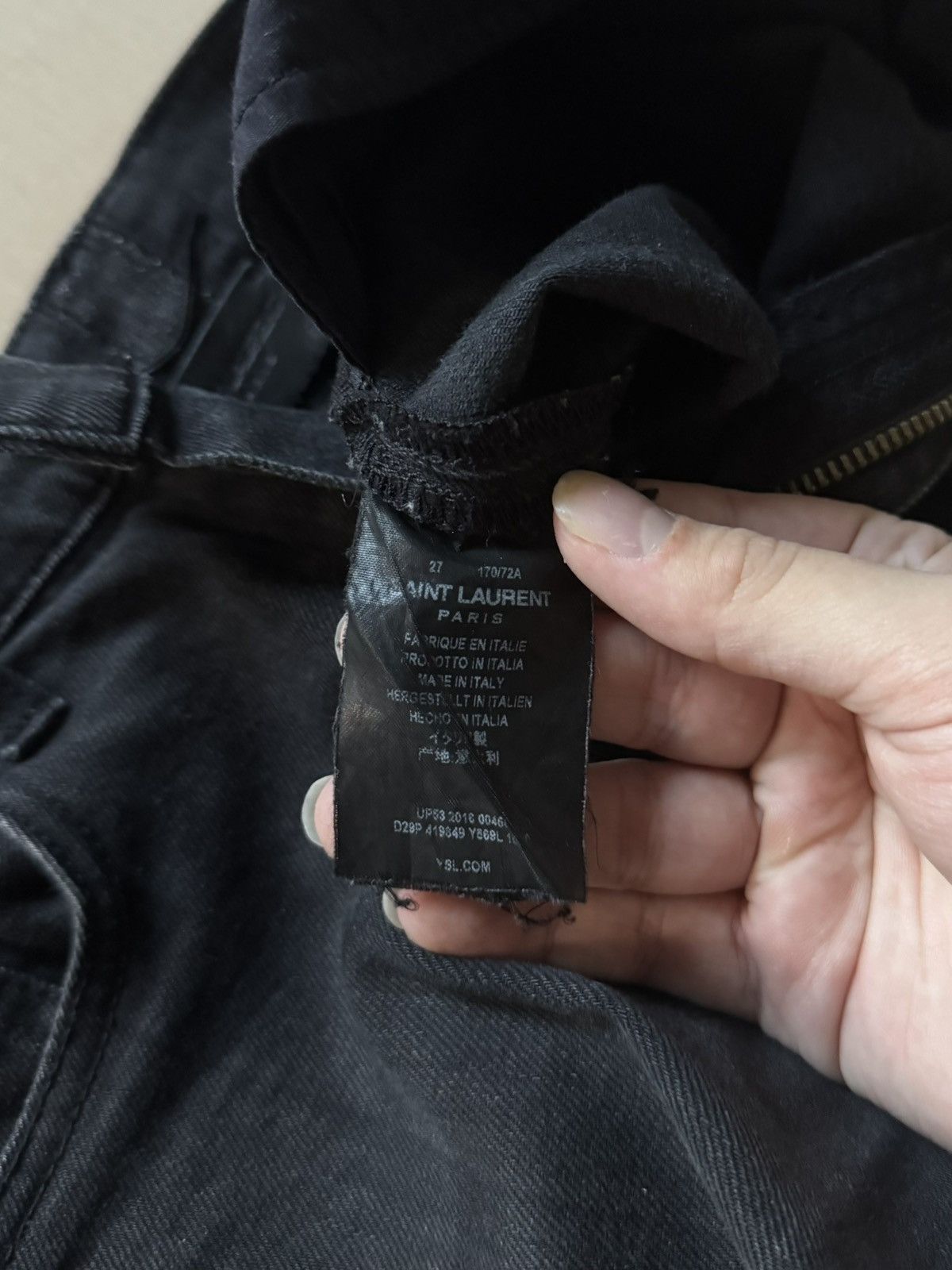 Saint Laurent Paris Saint Laurent Paris by Hedi Slimane D10 skinny jeans Size US 27 - 7 Thumbnail