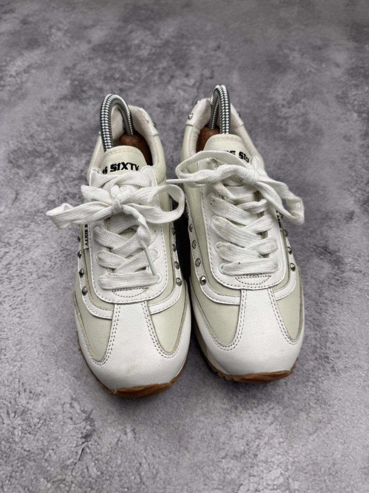 Miss Sixty Miss Sixty Off White Leather Women Sneakers Size 36 Size US 6 / IT 36 - 2 Thumbnail