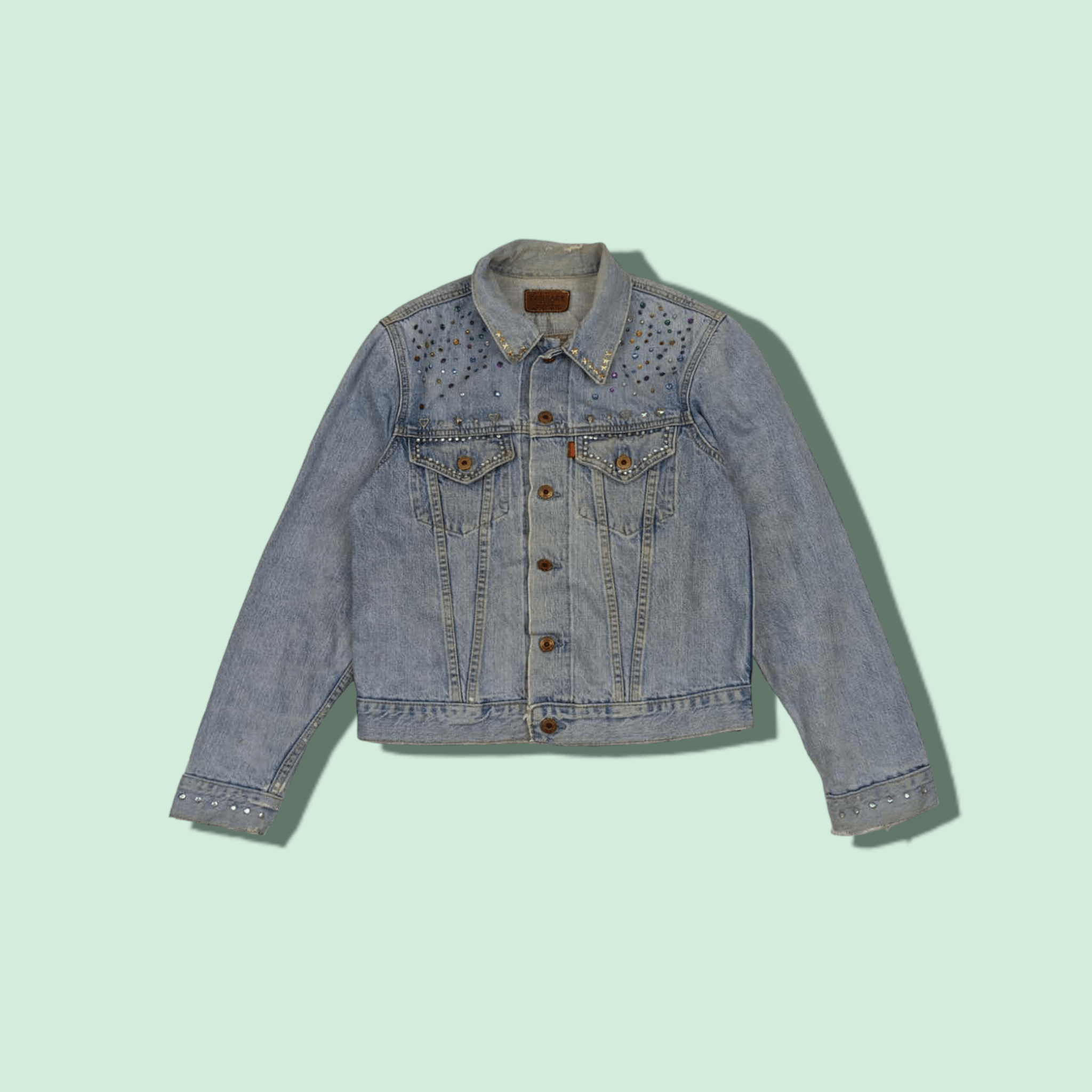Japanese Brand Japan GL HEART Punk Denim Jacket Size M / US 6-8 / IT 42-44 - 1 Thumbnail