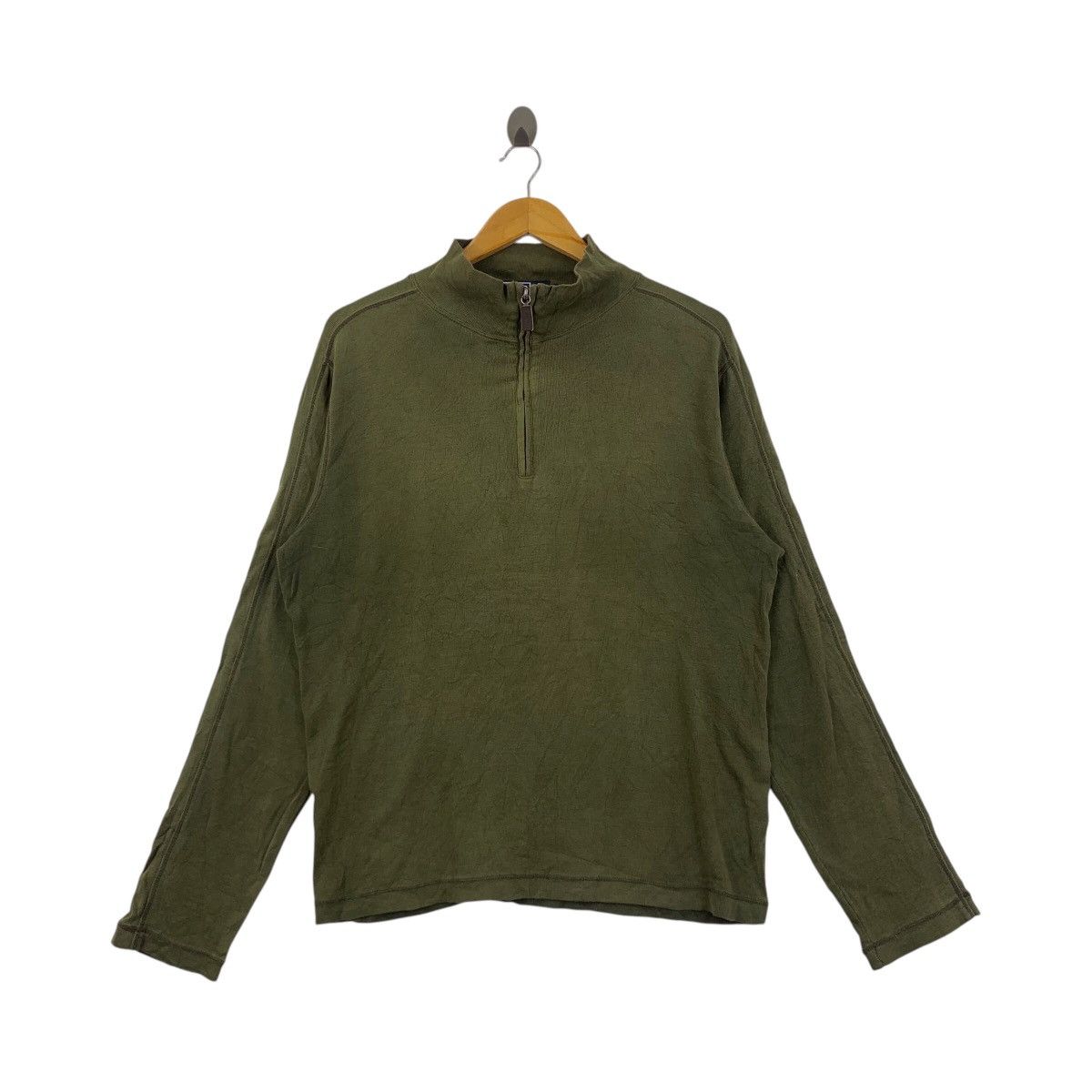 Polo Ralph Lauren Vintage POLO By RALPH LAUREN Half Zipper Green Sweatshirt Size US XL / EU 56 / 4 - 1 Thumbnail