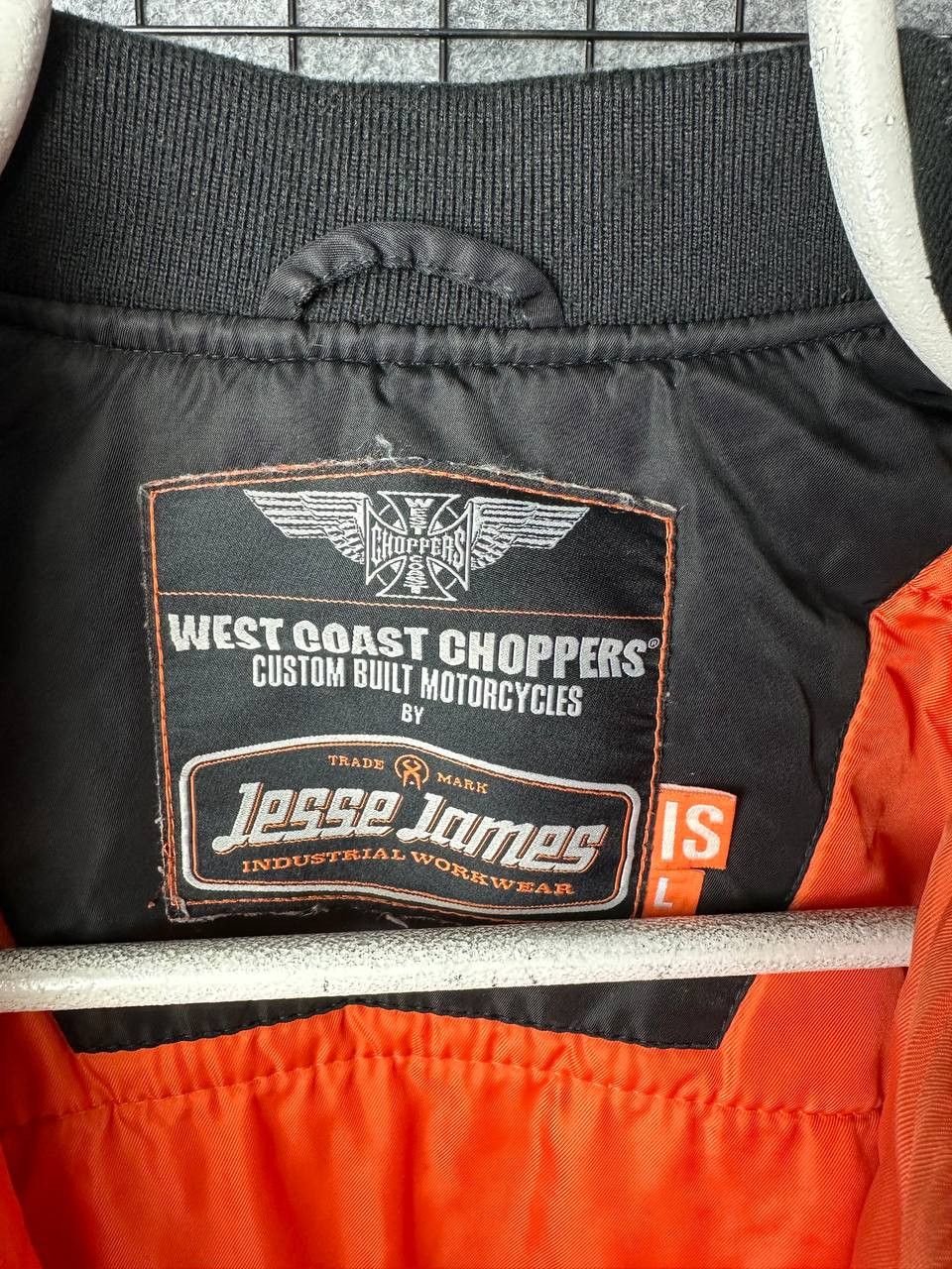 Vintage × West Coast Choppers West Cost Choppers Iron Cross Biker Bomber Jacket Size L Size US L / EU 52-54 / 3 - 5 Thumbnail