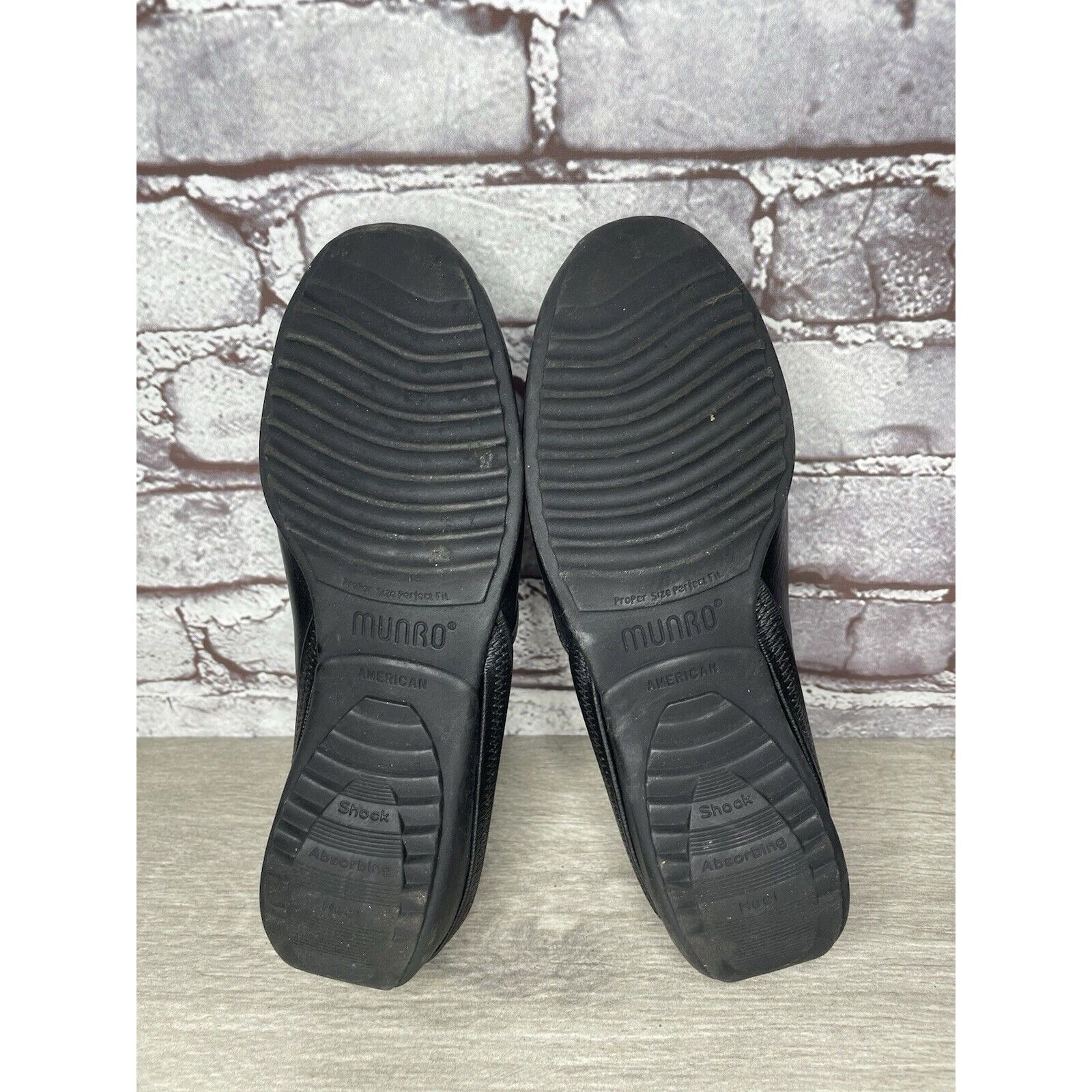 Other Munro American Black Leather SlipOn Slingback Mules Shoes Wo Size US 6 / IT 36 - 8 Thumbnail