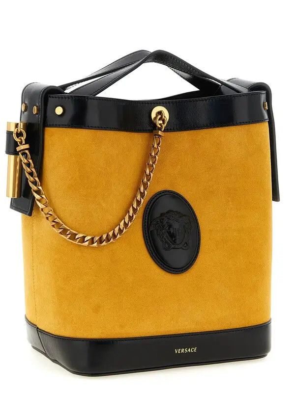 Versace ob2d0Lne0726 Size: OS / Pivot" Small Bucket Bag in Yellow Size ONE SIZE - 3 Thumbnail