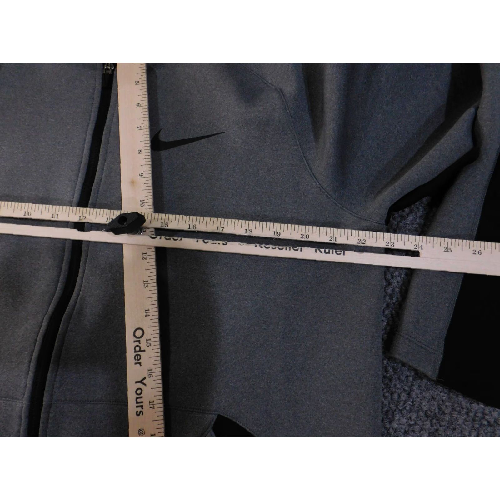 Nike Nike Pro Dri-FIT Jacket Mens Large Gray Black Full Zip Athletic Training Top Jacket Size US L / EU 52-54 / 3 - 7 Thumbnail