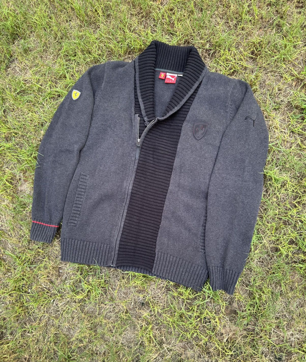 Ferrari Scuderia Ferrari X Puma cotton knit faded black jacket Size US L / EU 52-54 / 3 - 2 Thumbnail