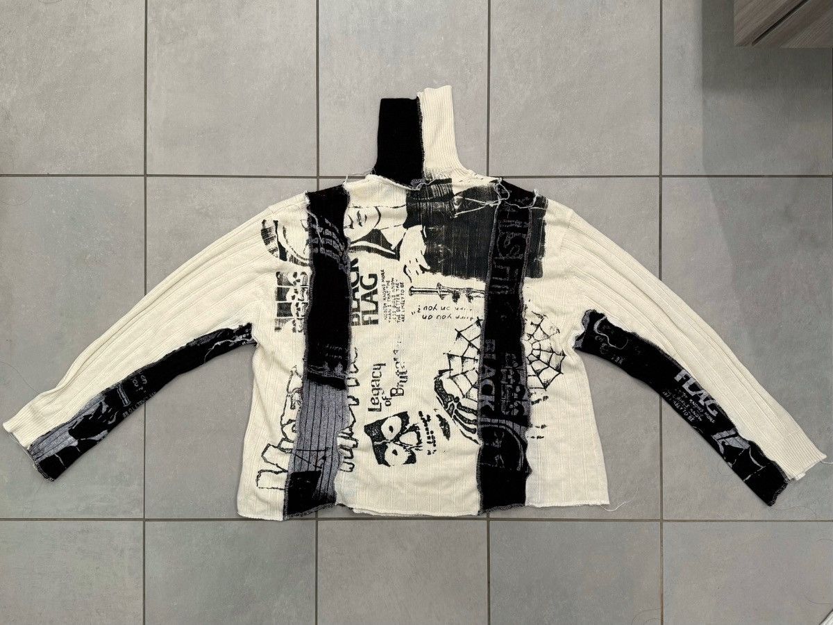 Other One of a Kind ESHOUTSIDER HANDPAINTED KNITTED TURTLE SWEATER Size US L / EU 52-54 / 3 - 2 Thumbnail
