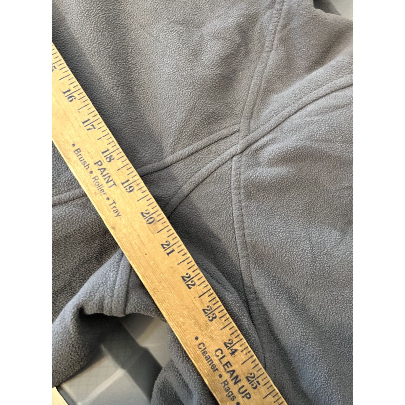 Lands' End Lands End Mens Large Tall LT Gray Fleece Full Zip Mock Neck Long Sleeve Jacket Size US L / EU 52-54 / 3 - 6 Thumbnail