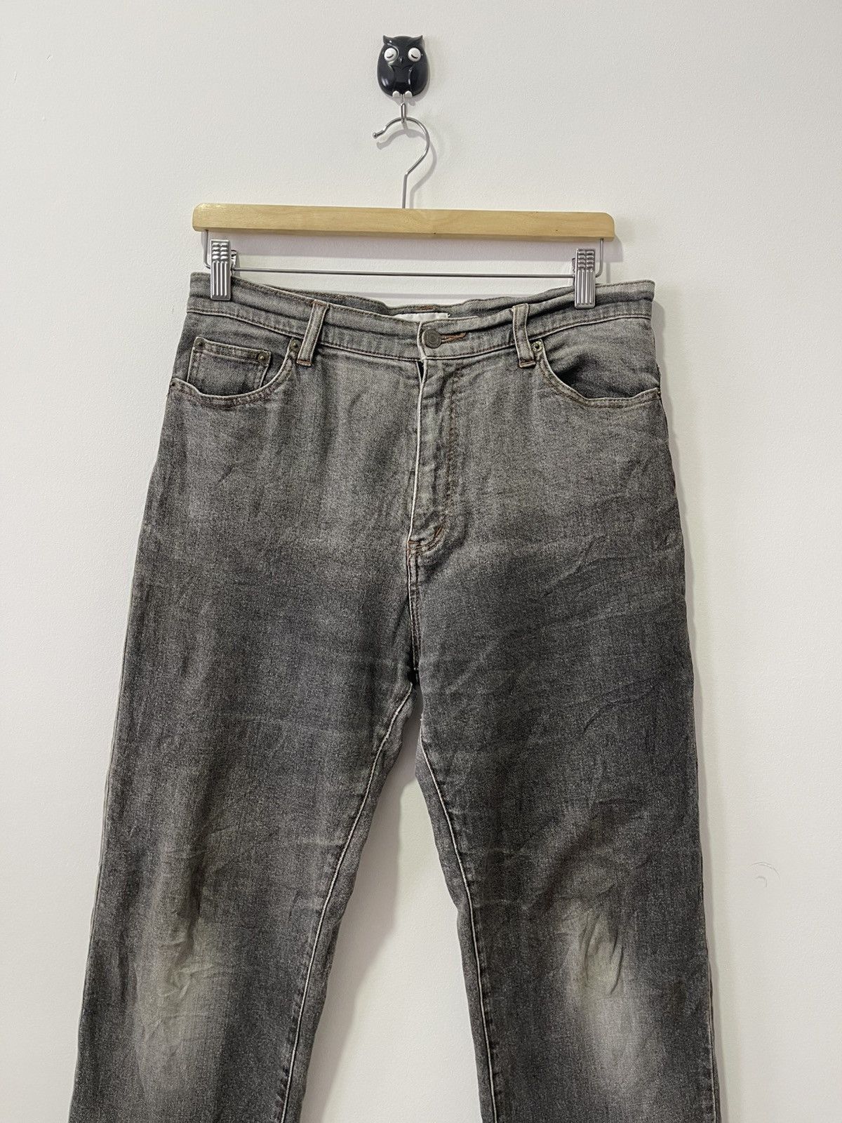 Kansai Yamamoto Rare Vintage KANSAI 02 Embroidered Back Pocket Faded Black Size US 30 / EU 46 - 9 Thumbnail