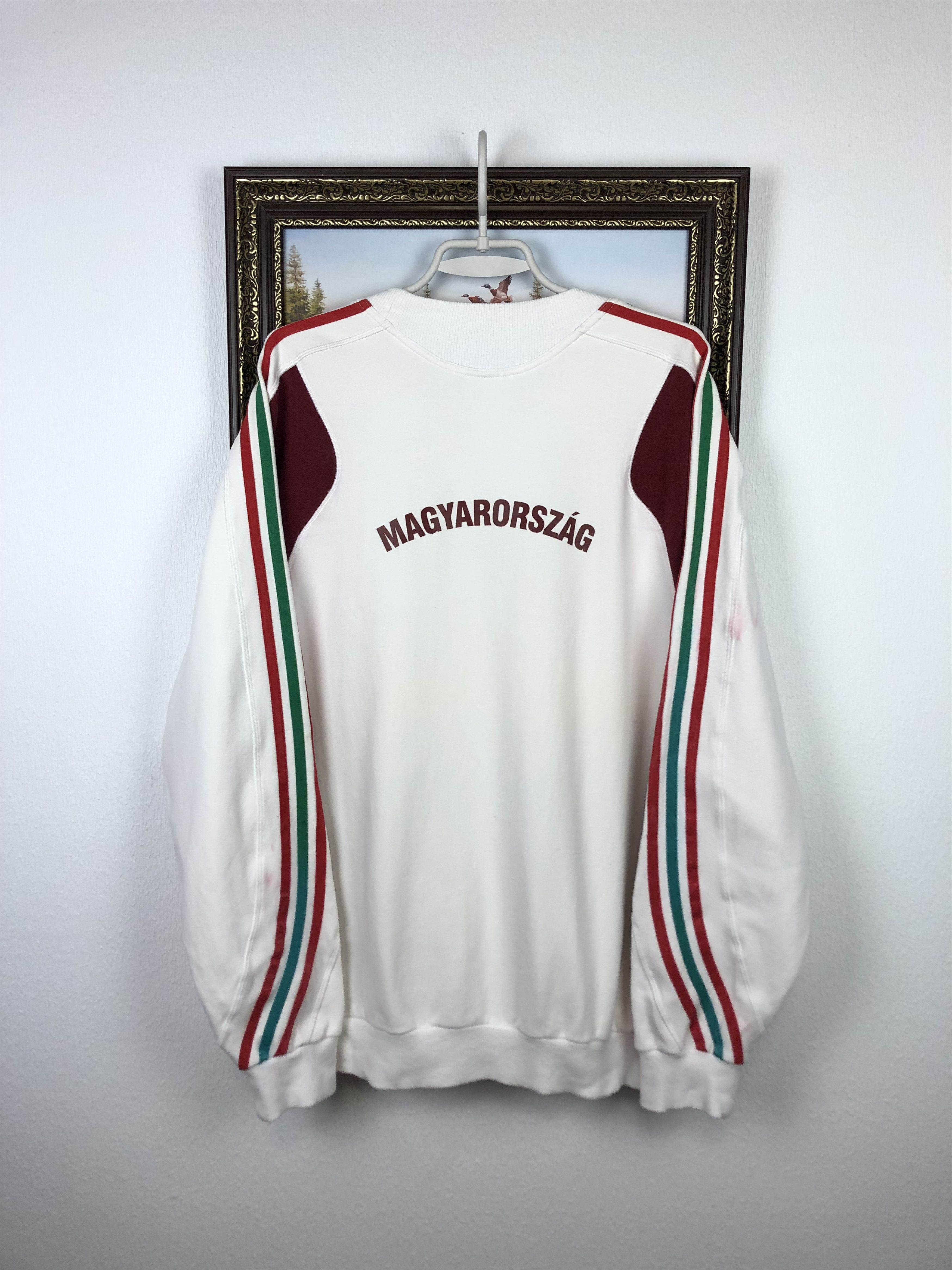 Adidas × Vintage Vintage Adidas Hungary Football Sweatshirt Soccer Track Top Size US XL / EU 56 / 4 - 9 Thumbnail