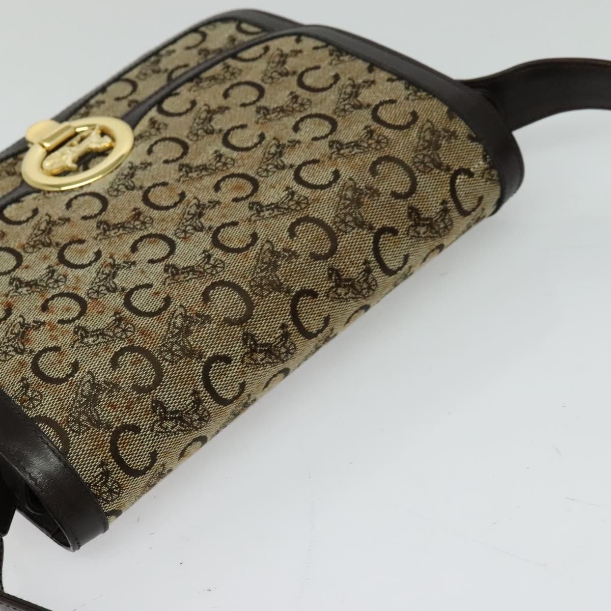 Celine CELINE C Sulky Shoulder Bag Canvas Brown Gold Size ONE SIZE - 6 Thumbnail
