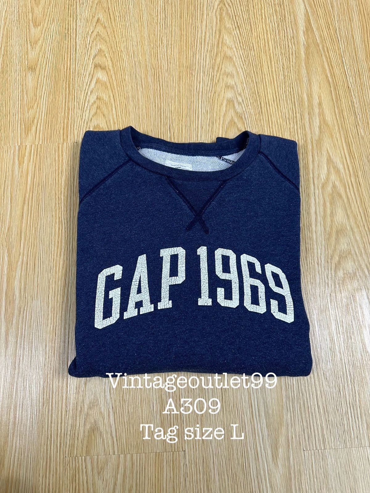 Gap Gap 1969 Spellout Crewneck Sweatshirt A309 Size US M / EU 48-50 / 2 - 11 Thumbnail