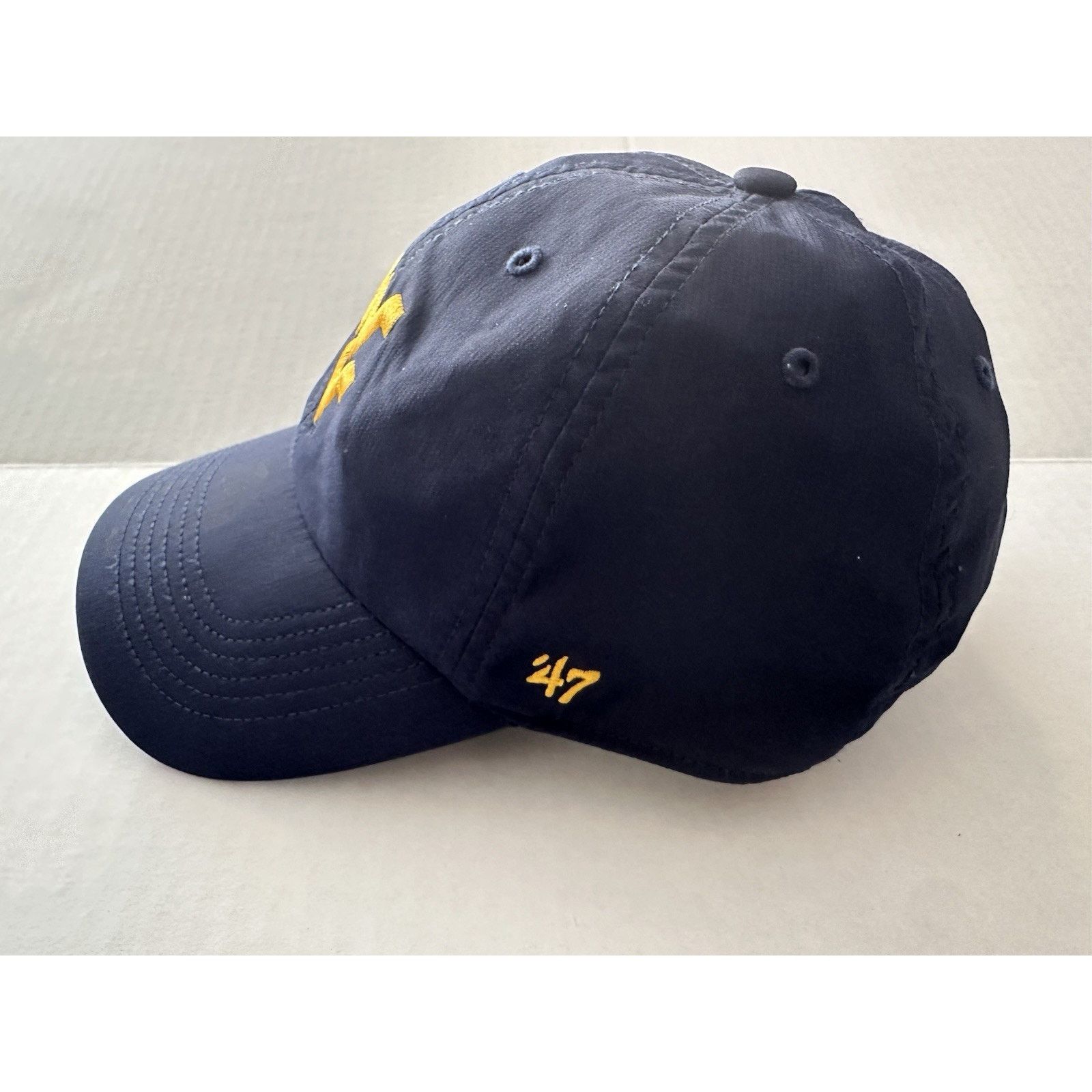47 Brand 47 Brand Forward WV Mountaineers Navy Cap Hat OSFA Sport Size ONE SIZE - 6 Thumbnail