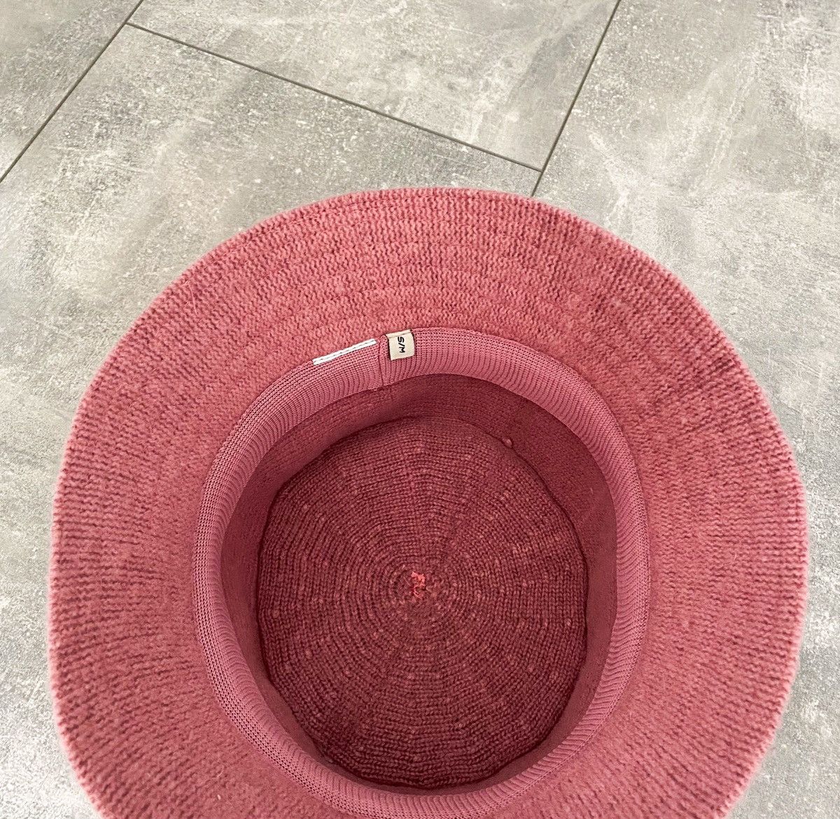 Japanese Brand 90s vintage Knitted Pink Bucket Hat Size ONE SIZE - 2 Thumbnail