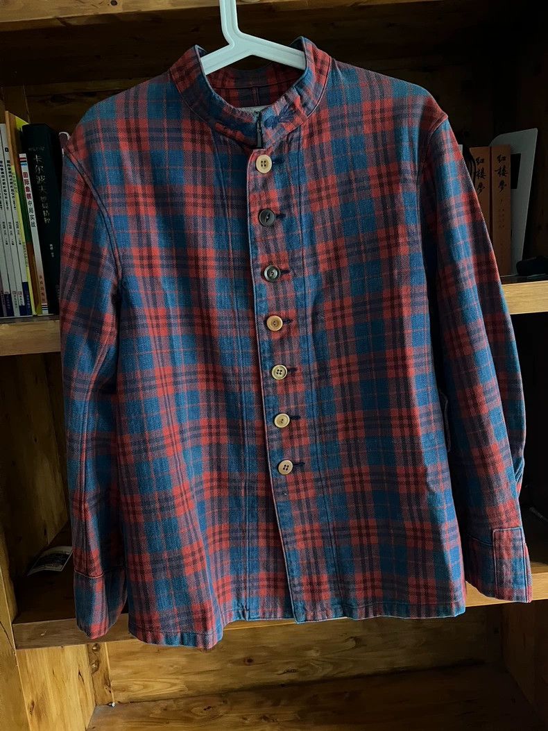 Visvim Visvim14aw embroidered stand-up collar vintage washed check Size US M / EU 48-50 / 2 - 2 Thumbnail
