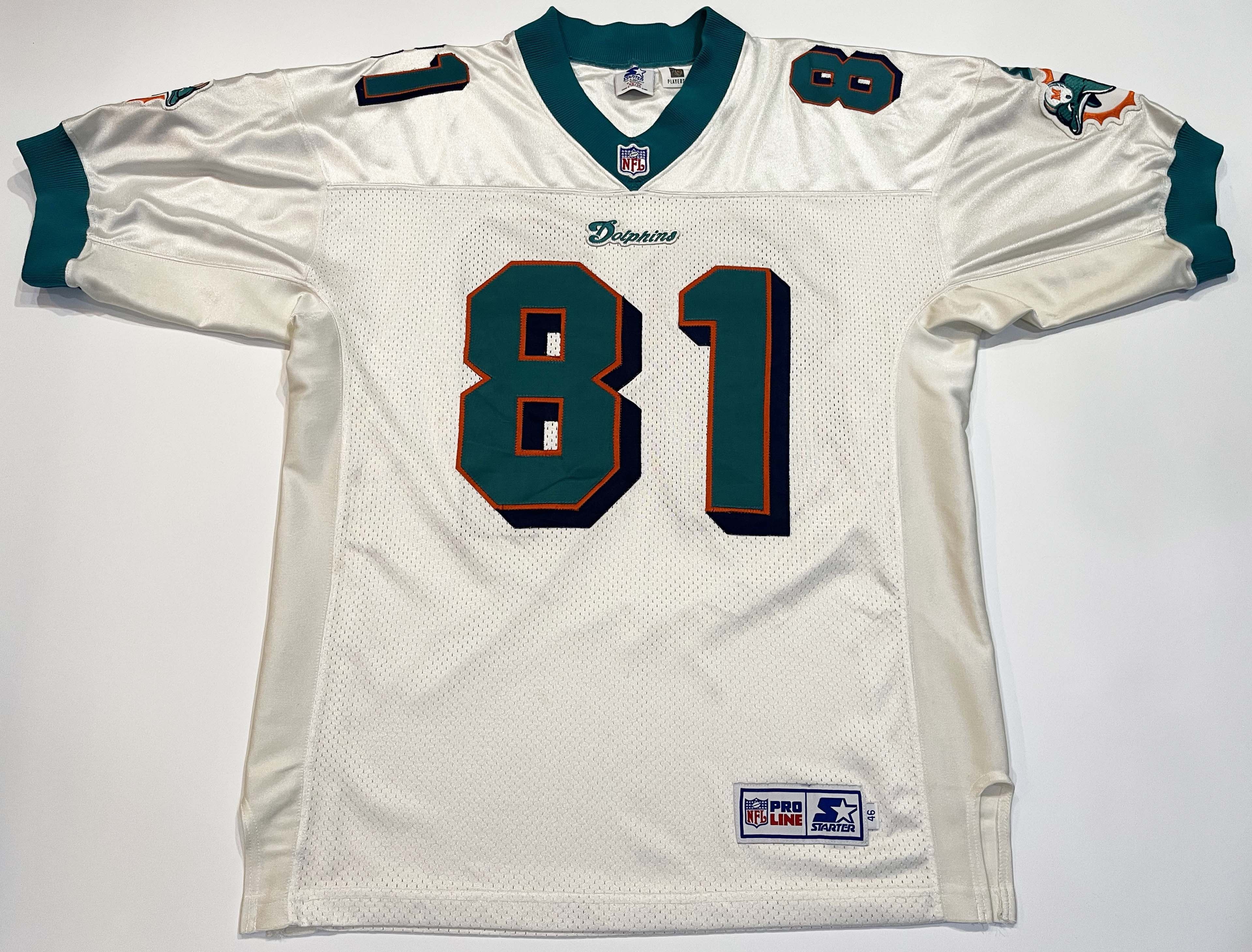 NFL × Starter × Vintage Vtg Starter Pro Line NFL Miami Dolphins McDUFFIE #81 Jersey Size US L / EU 52-54 / 3 - 1 Thumbnail