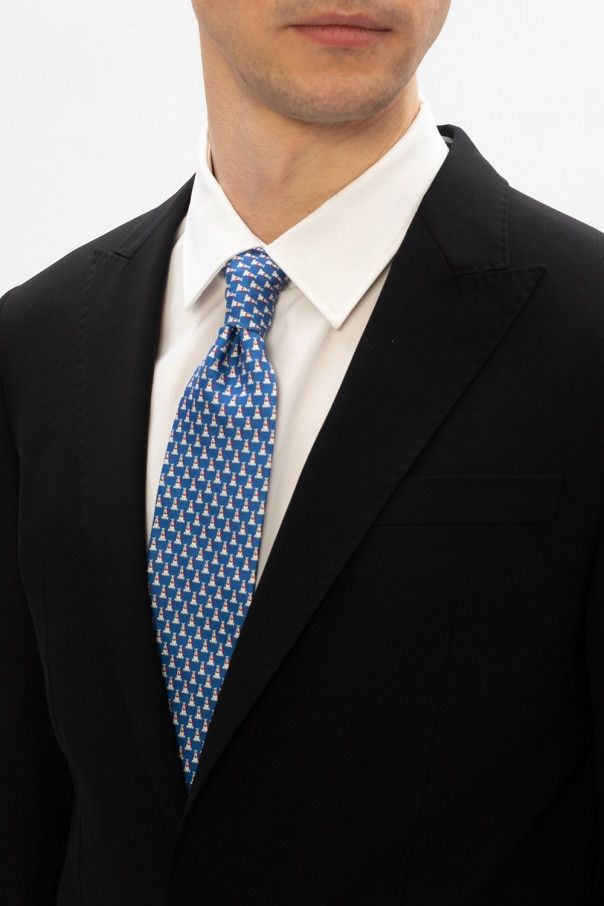 Salvatore Ferragamo o1s1rm1024 Size: OS / Silk Tie in Multicolor Size ONE SIZE - 3 Thumbnail
