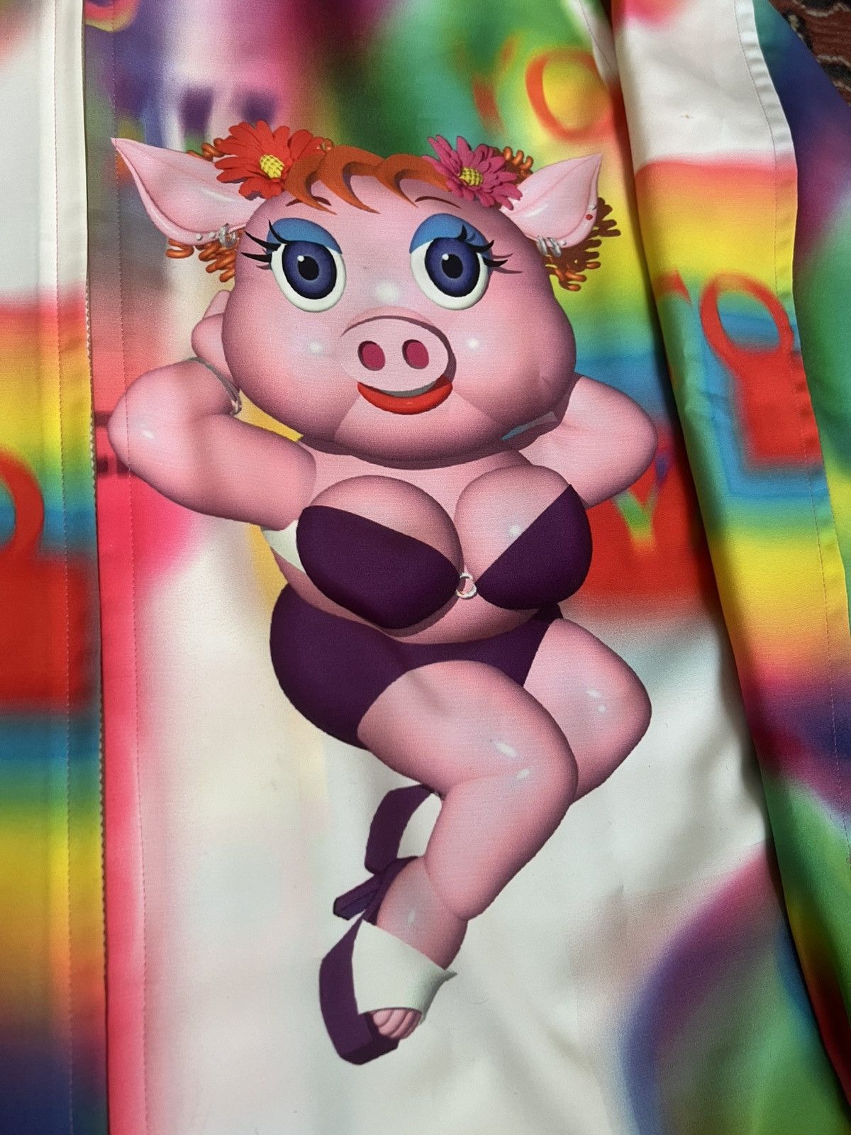 Yohji Yamamoto *SOLD* Yohji Yamamoto Pour Homme SS02 Saeko “Pig LSD” Shirt Size US L / EU 52-54 / 3 - 2 Thumbnail