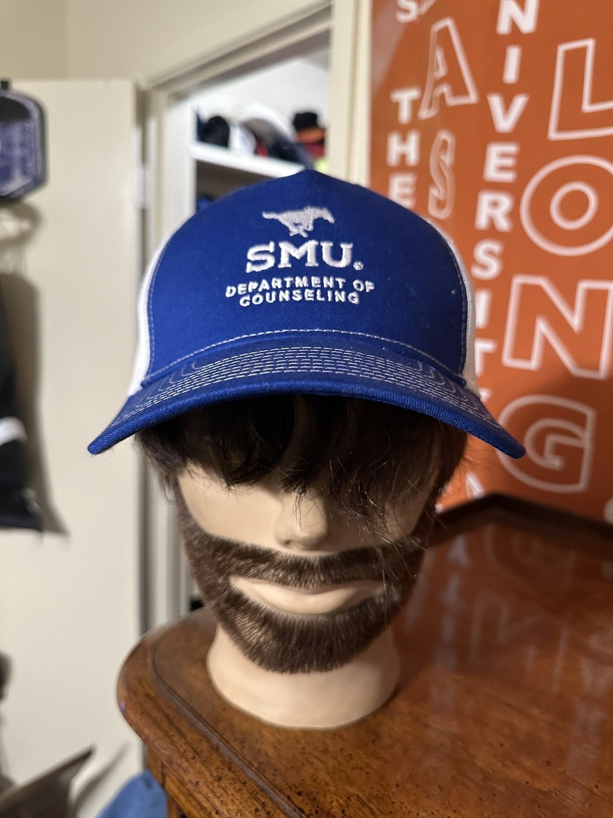 NCAA × Vintage Vintage NCAA SMU Mustangs “counseling” hat 00s Size ONE SIZE - 1 Thumbnail