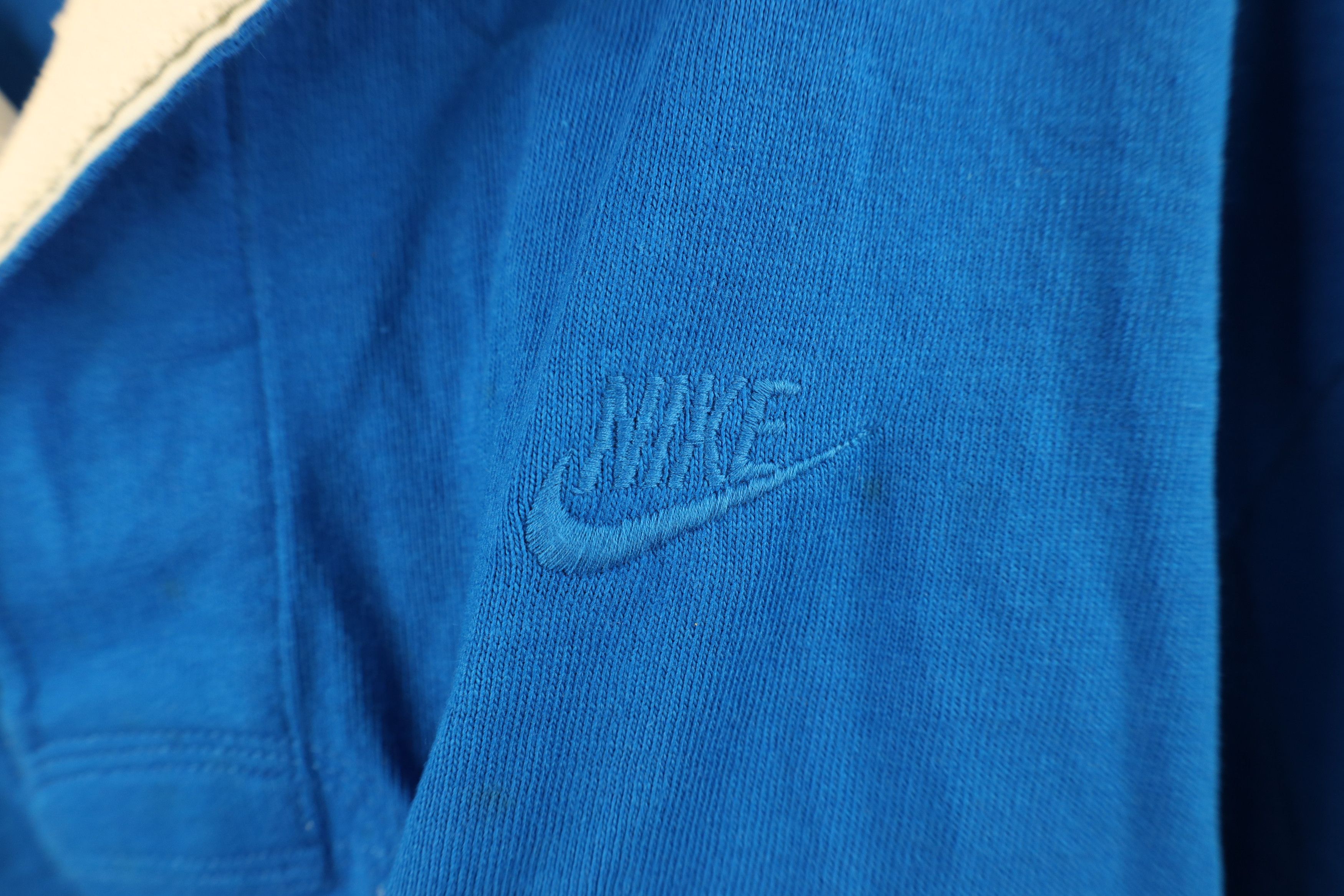 Nike Vintage 80s 90s Nike Sailing Rugby Polo Shirt Blue Cotton Size US M / EU 48-50 / 2 - 4 Thumbnail