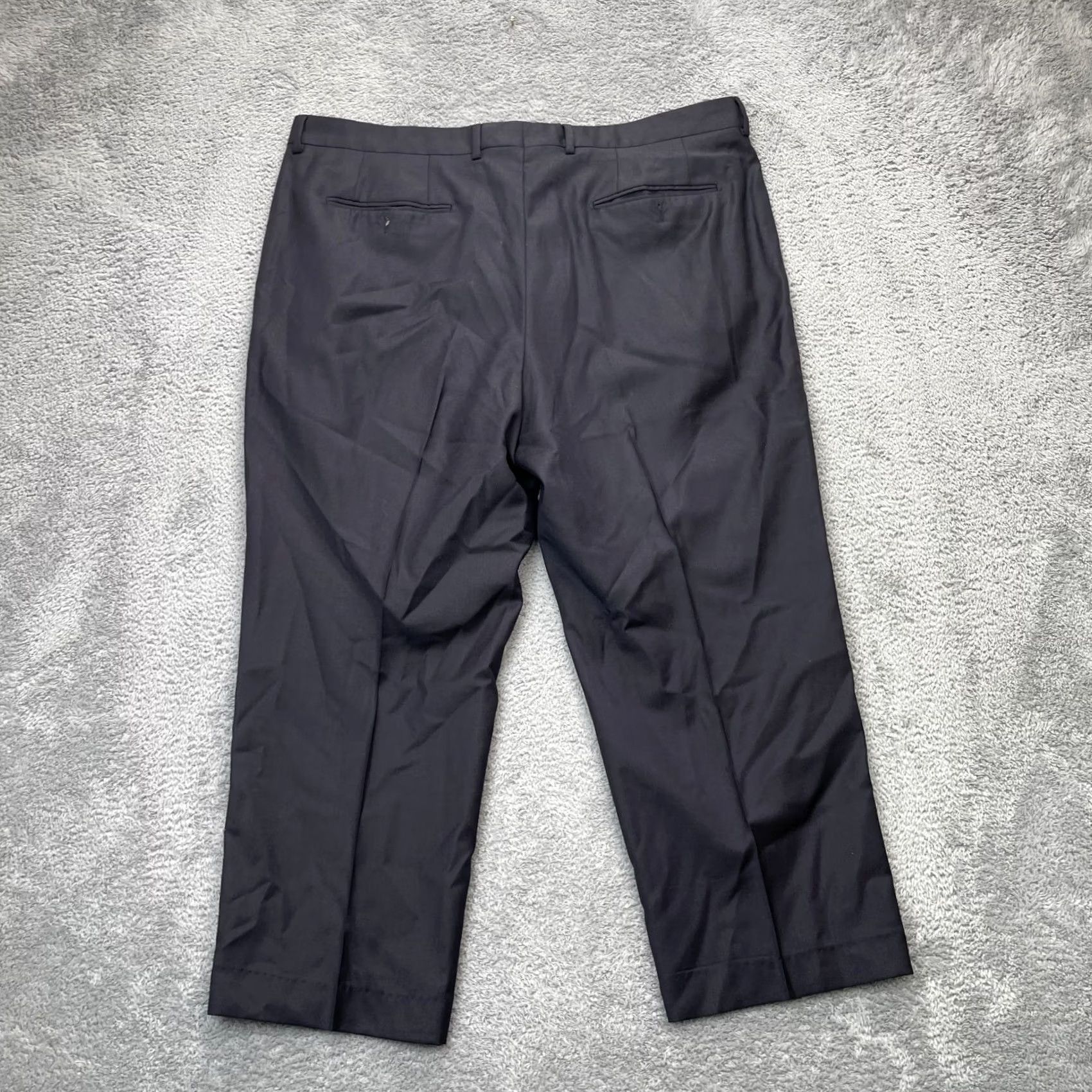 Vintage Santorelli Pants Mens 42 Blue Luxury Serge Romeo Dress Crop Straight Leg Formal Size US 42 / EU 58 - 2 Thumbnail