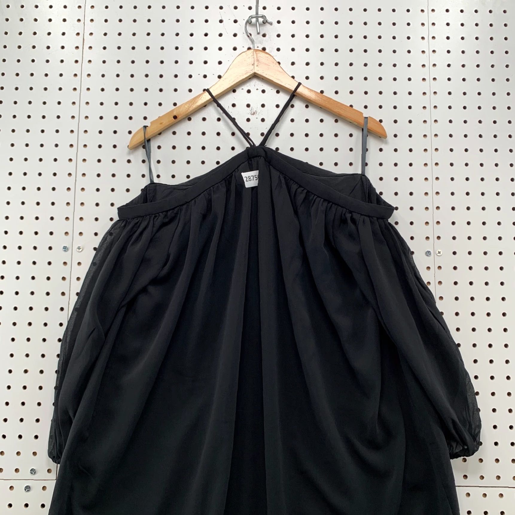 Vintage VINTAGE NEW Ann Taylor Off The Shoulder Bouse Black Womens Petite Size 6 NWT Size M / US 6-8 / IT 42-44 - 2 Thumbnail