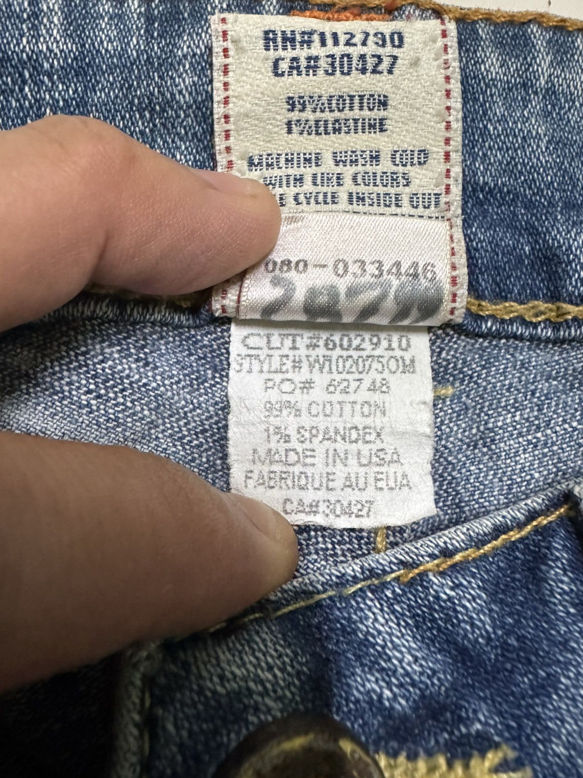 True Religion Y2K True Religion Flared Denim Signature Stitching Size US 29 - 13 Thumbnail