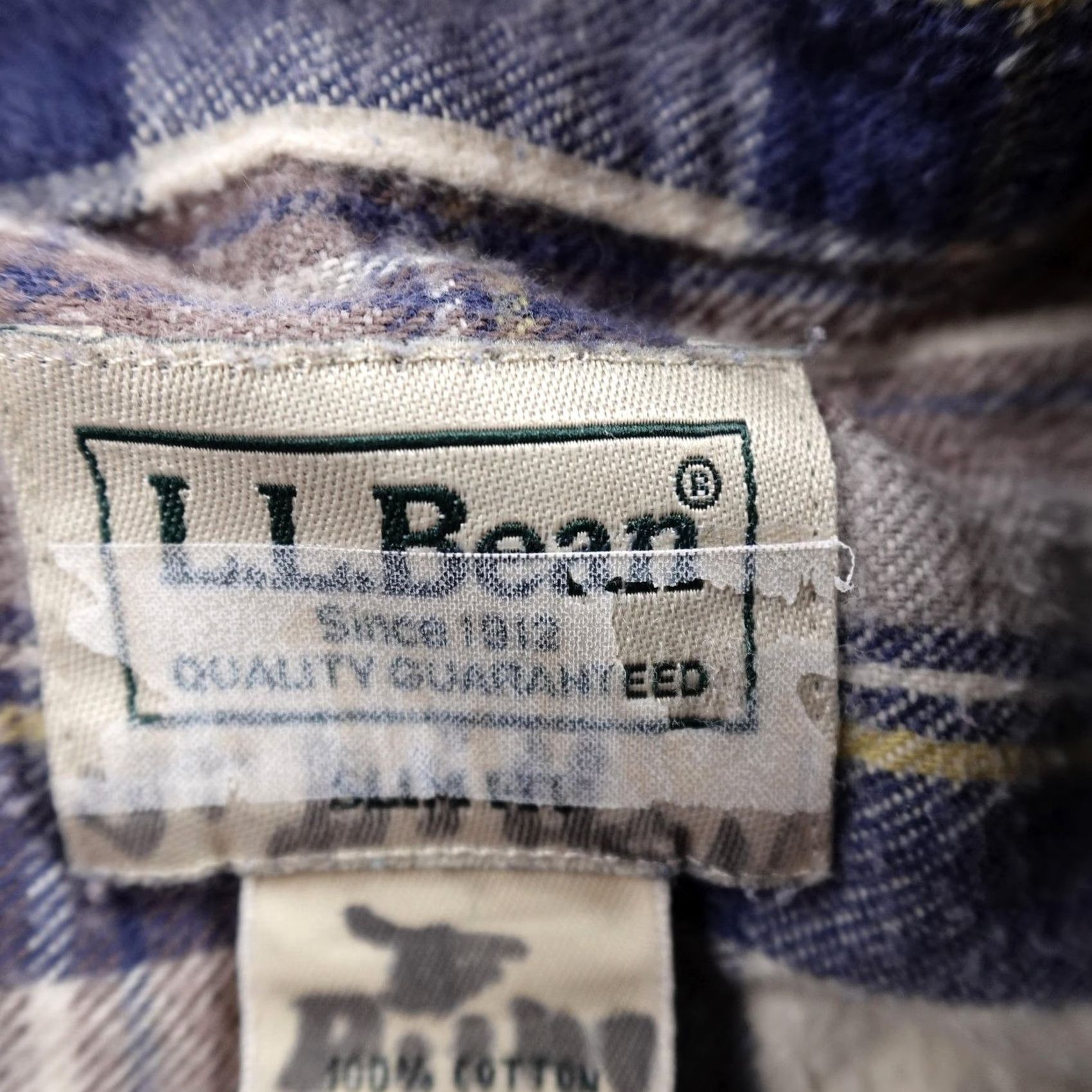 Vintage LL Bean Shirt Mens M Blue Plaid Flannel Button-Up Long Sleeve Outdoor Hiking Size US M / EU 48-50 / 2 - 4 Thumbnail