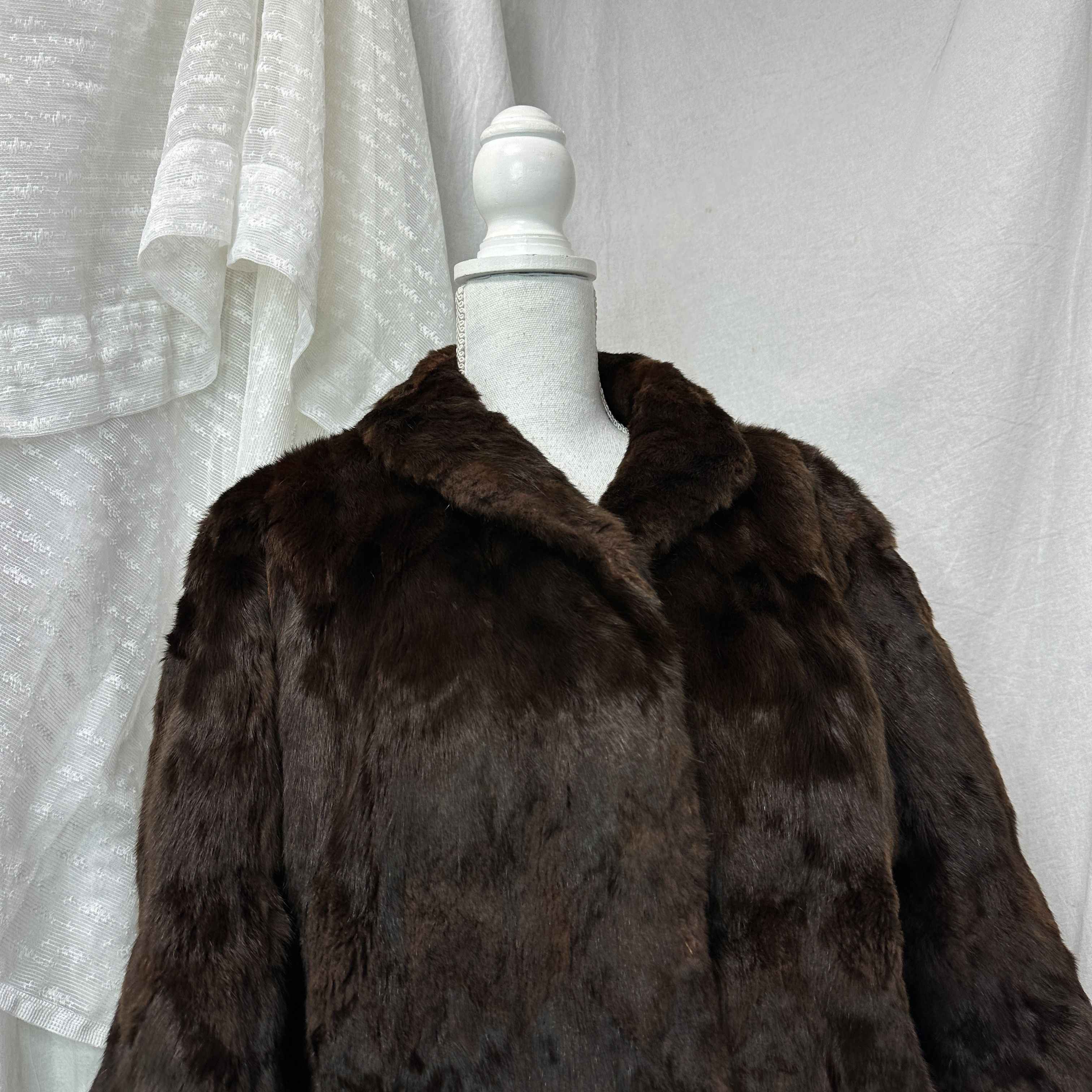 Vintage Vintage Old Money Flared Sleeves Rabbit Fur 90s Size M / US 6-8 / IT 42-44 - 11 Thumbnail
