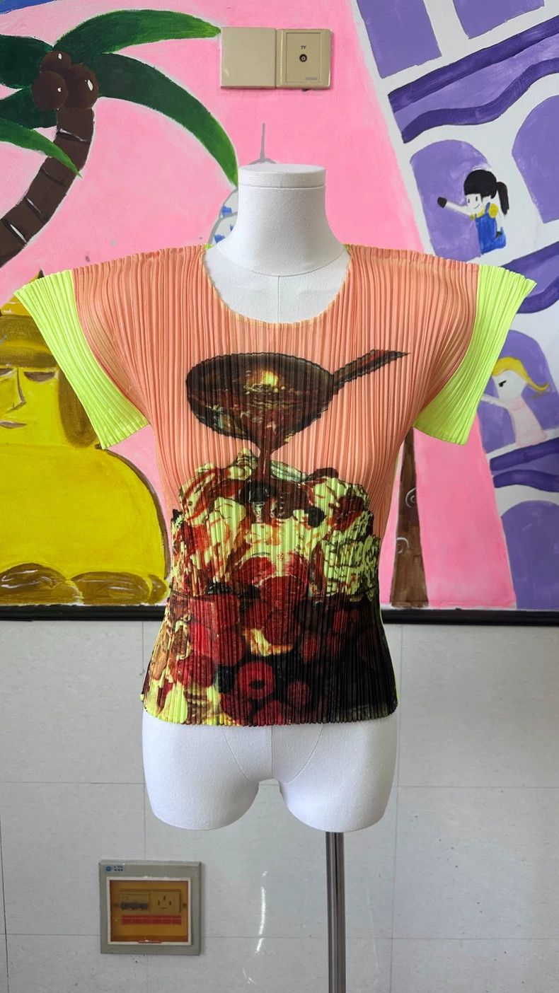 Issey Miyake Issey Miyake Ice cream short sleeve Size L / US 10 / IT 46 - 2 Thumbnail