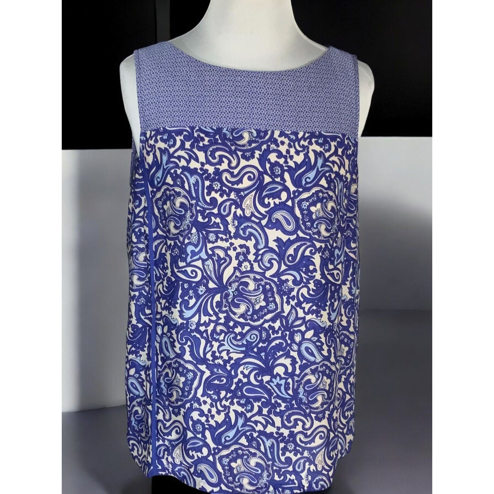 Loft Ann Taylor Loft Womens Lightweight Sleeveless Blouse Medium Size M / US 6-8 / IT 42-44 - 2 Thumbnail