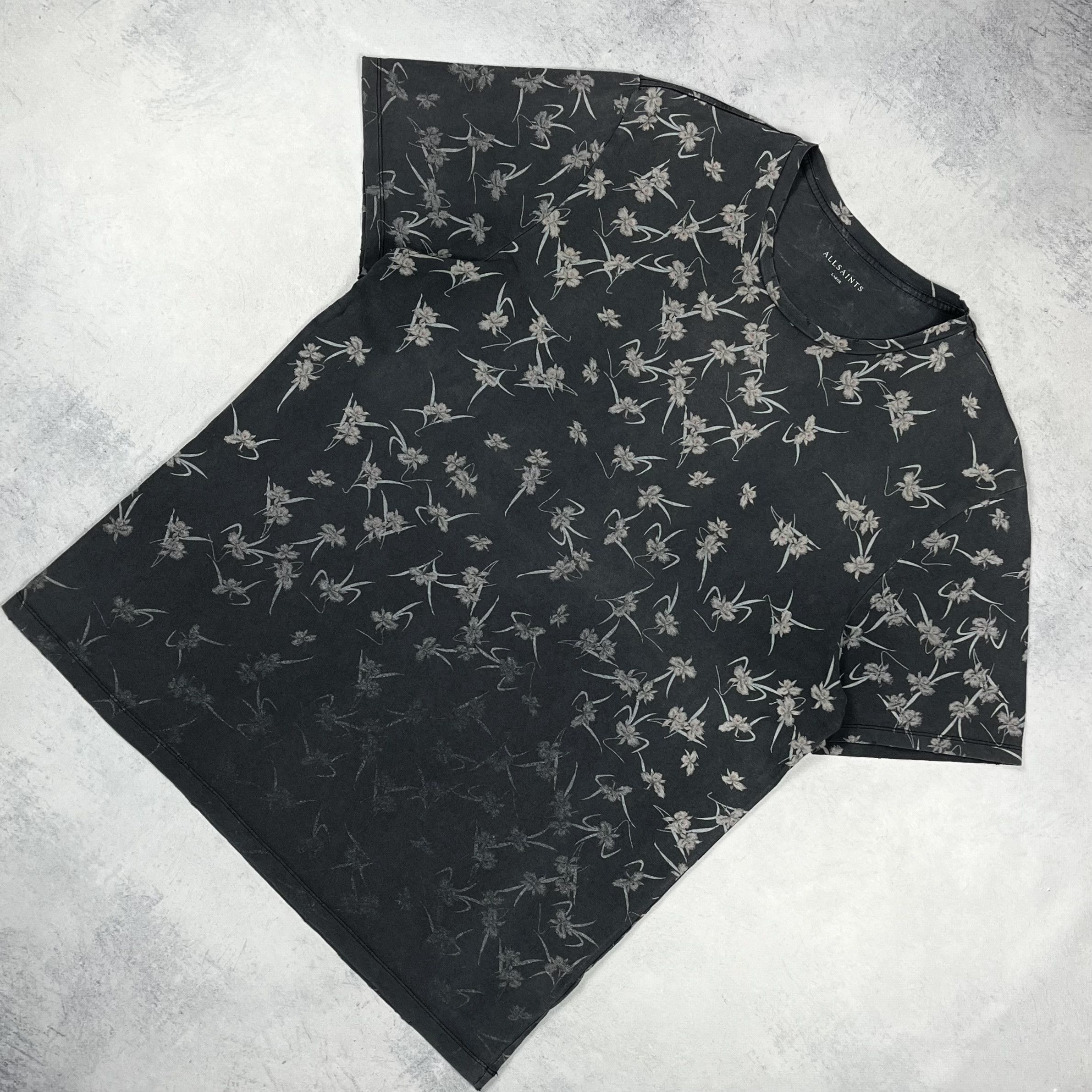Allsaints Designer AllSaints AARU SLOUCH Graphite Grey T Shirt Size US L / EU 52-54 / 3 - 1 Thumbnail