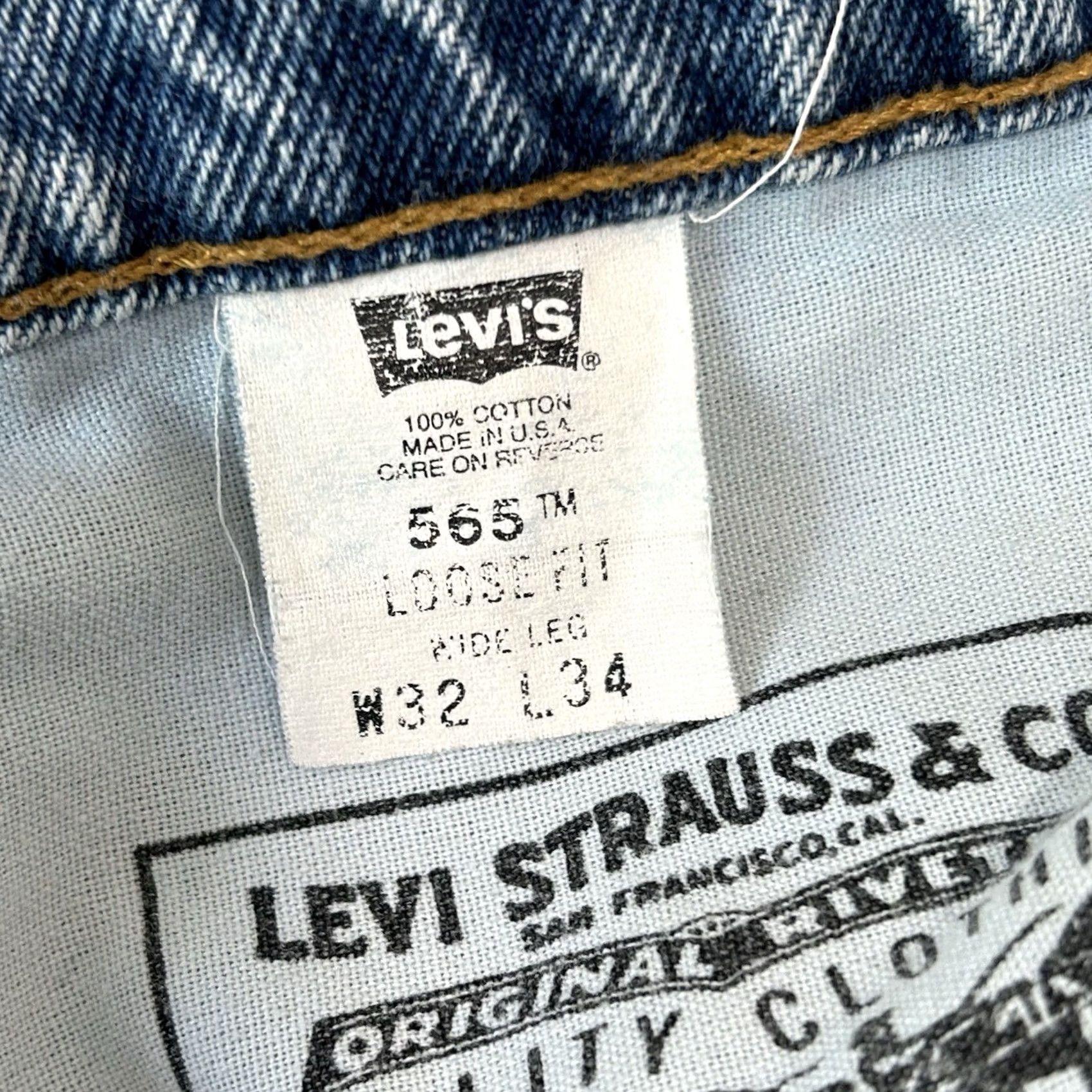 Levi's VINTAGE Levi’s 565 Shorts Women’s 31 Blue Denim Jean 1996 Cutoff 2” Inseam Size 24" / US 00 / IT 34 - 5 Thumbnail