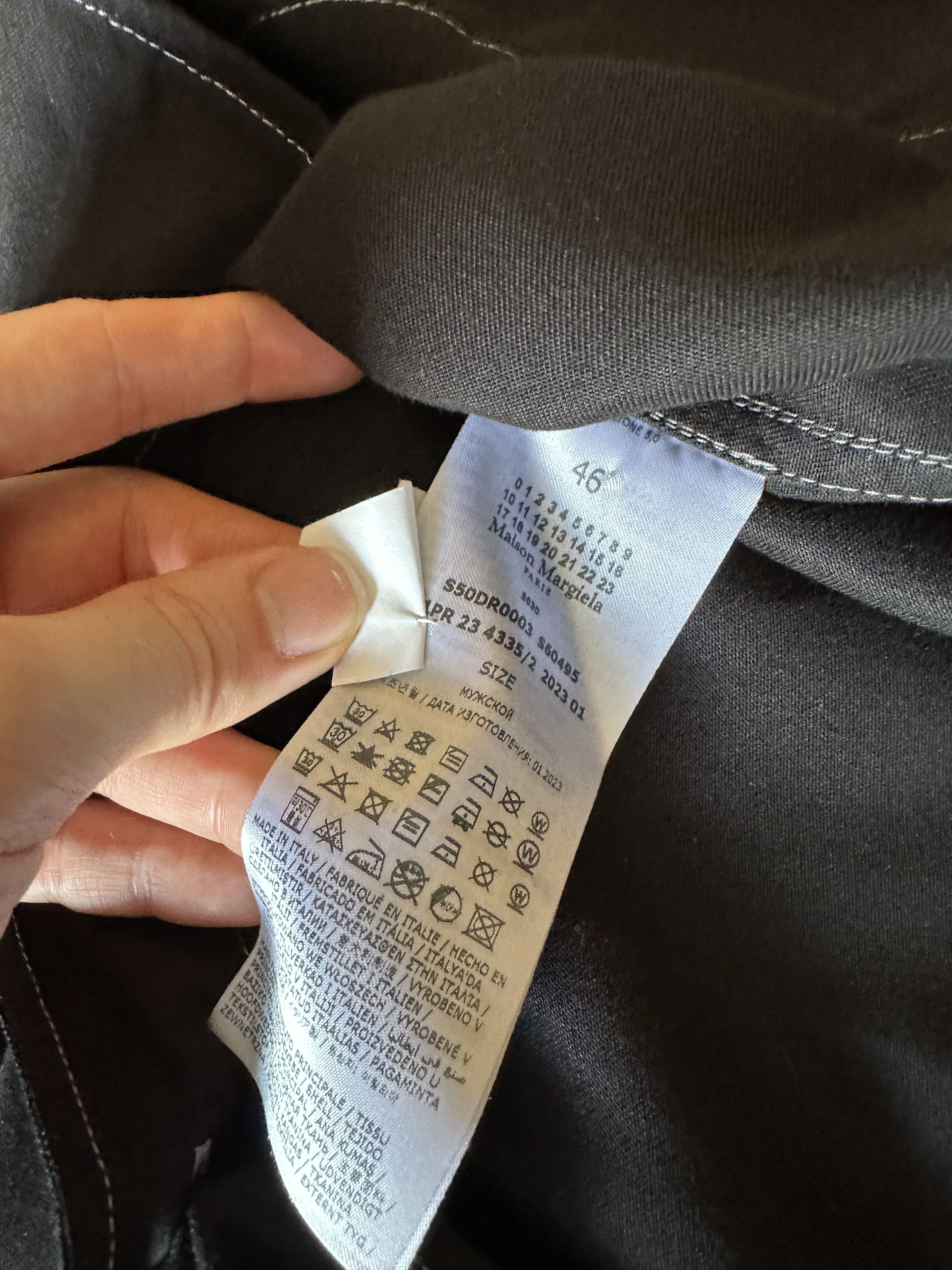 Maison Margiela Maison Margiela Contrast Stitch Camp Collar Shirt Size US M / EU 48-50 / 2 - 8 Thumbnail
