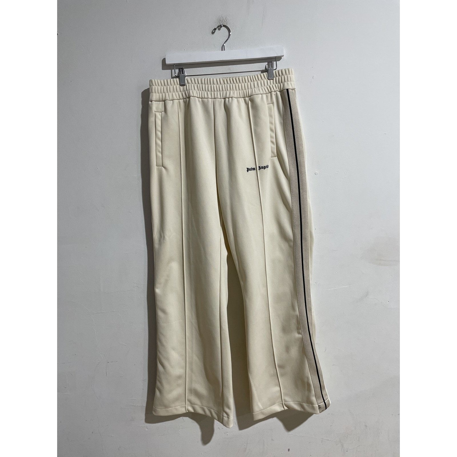 Palm Angels PALM ANGELS FLARE TRACK PANTS 'BUTTER' SIZE XL PREOWNED Size US 34 / EU 50 - 1 Thumbnail