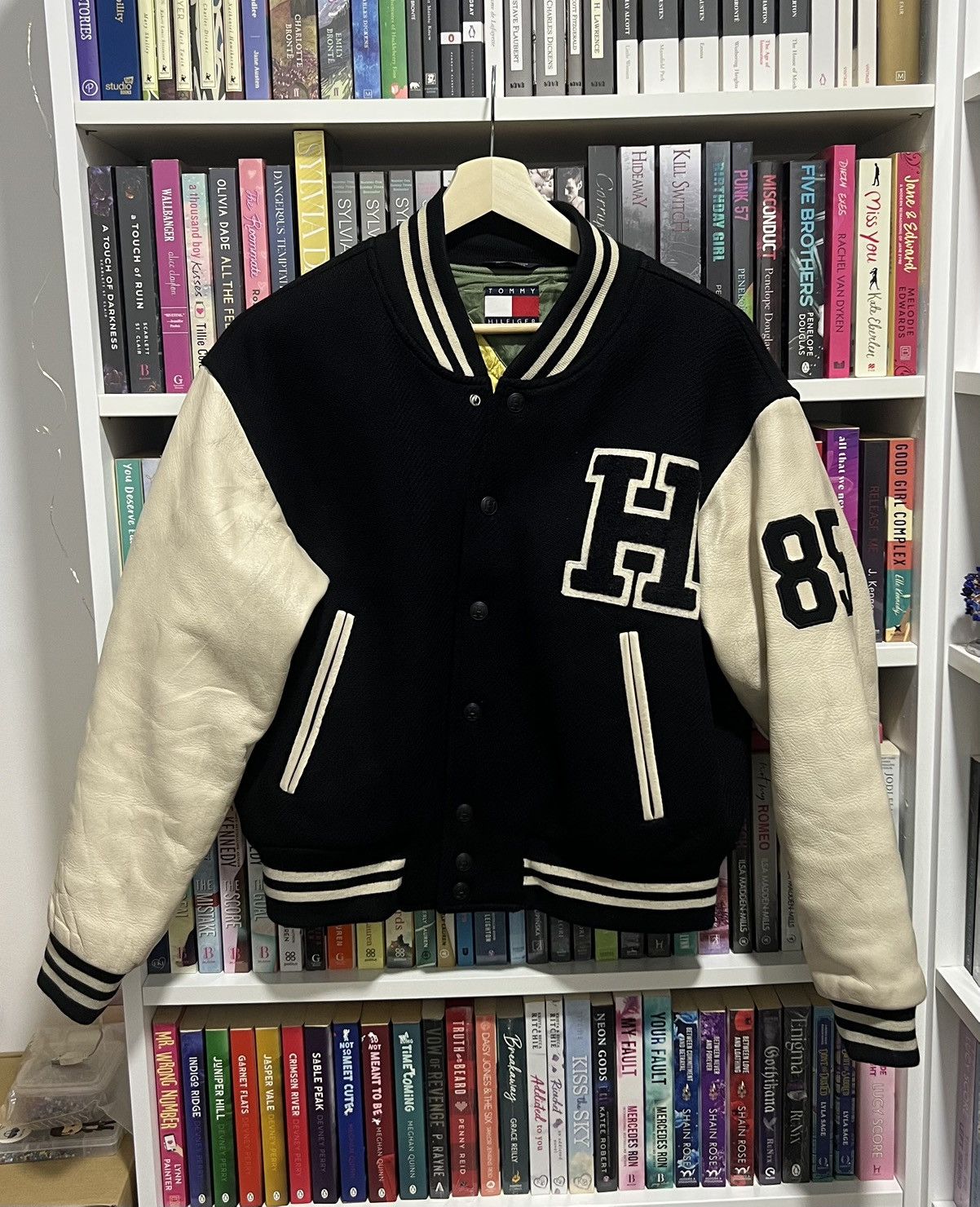 Tommy Hilfiger Tommy Hilfiger Leather Varsity Jacket Size US L / EU 52-54 / 3 - 1 Thumbnail