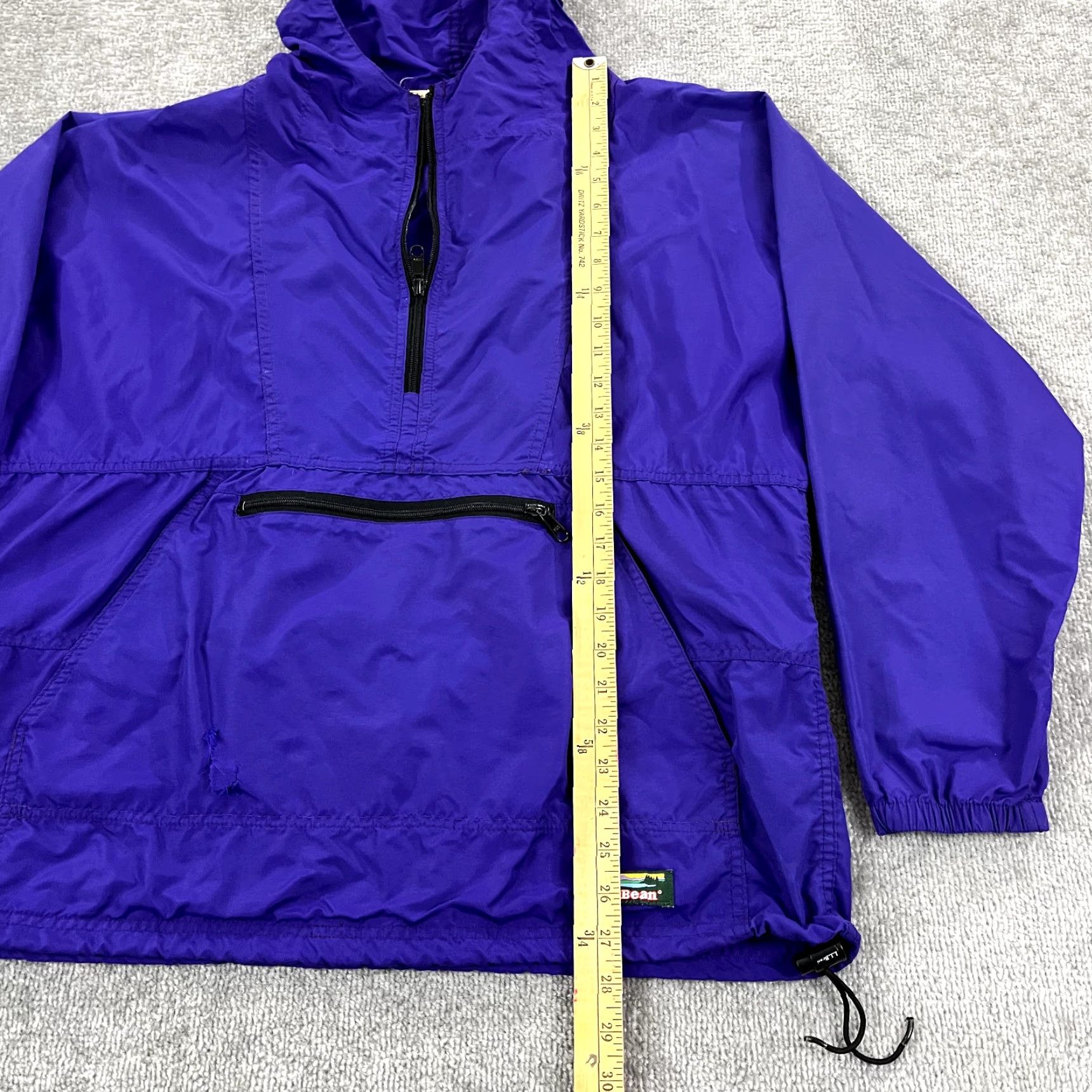 Vintage VINTAGE LL BEAN Jacket Women L Purple Windbreaker 1/2 Zip Hooded Anorak USA Size L / US 10 / IT 46 - 4 Thumbnail