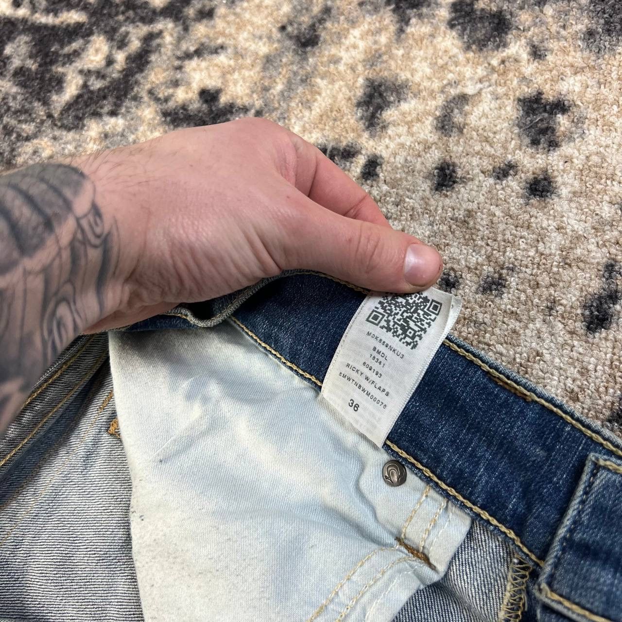 True Religion True Religion Vintage Y2K Big Logo Denim Jeans Size US 36 / EU 52 - 11 Thumbnail