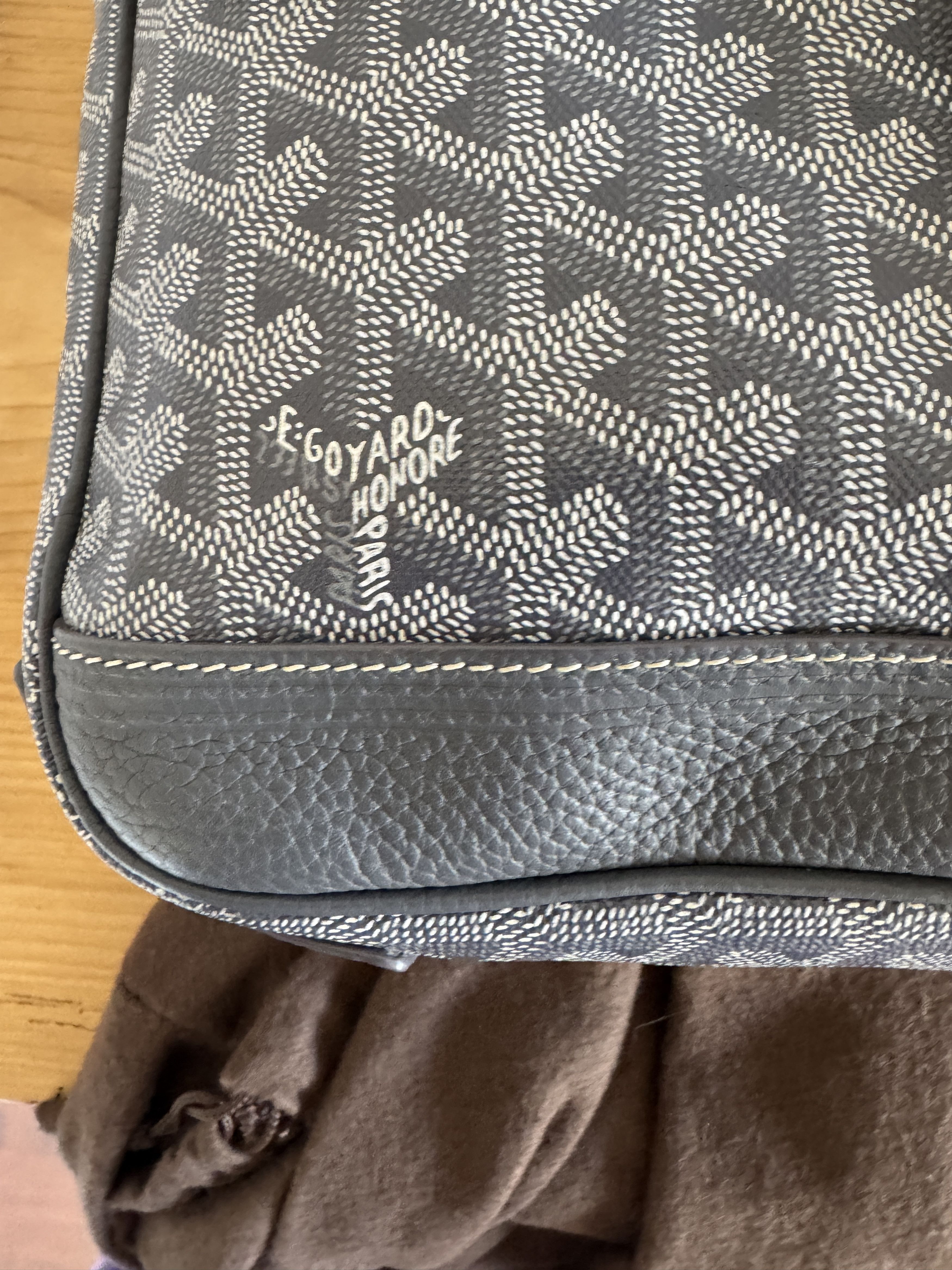 Goyard Grand Bleu MM Messenger Bag – Grey Size ONE SIZE - 20 Thumbnail