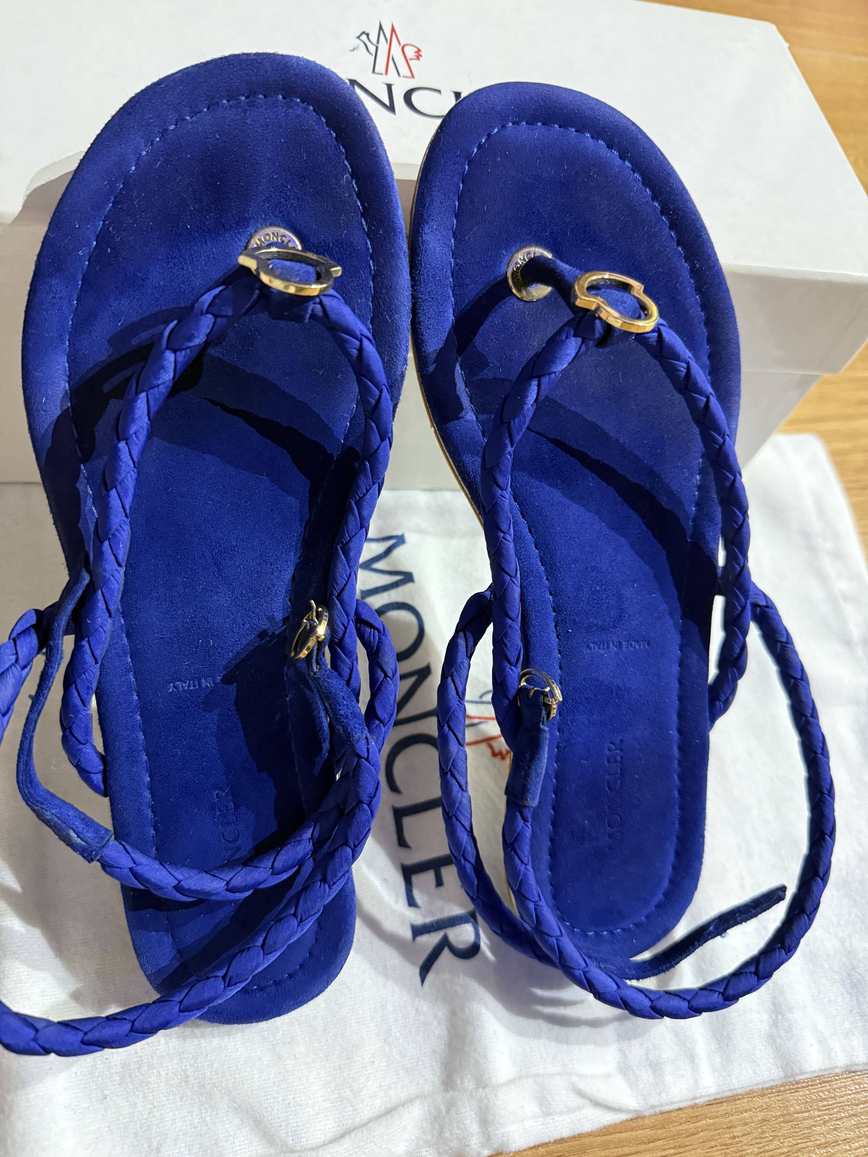 Moncler Blu sandals Moncler Size US 6 / IT 36 - 1 Thumbnail