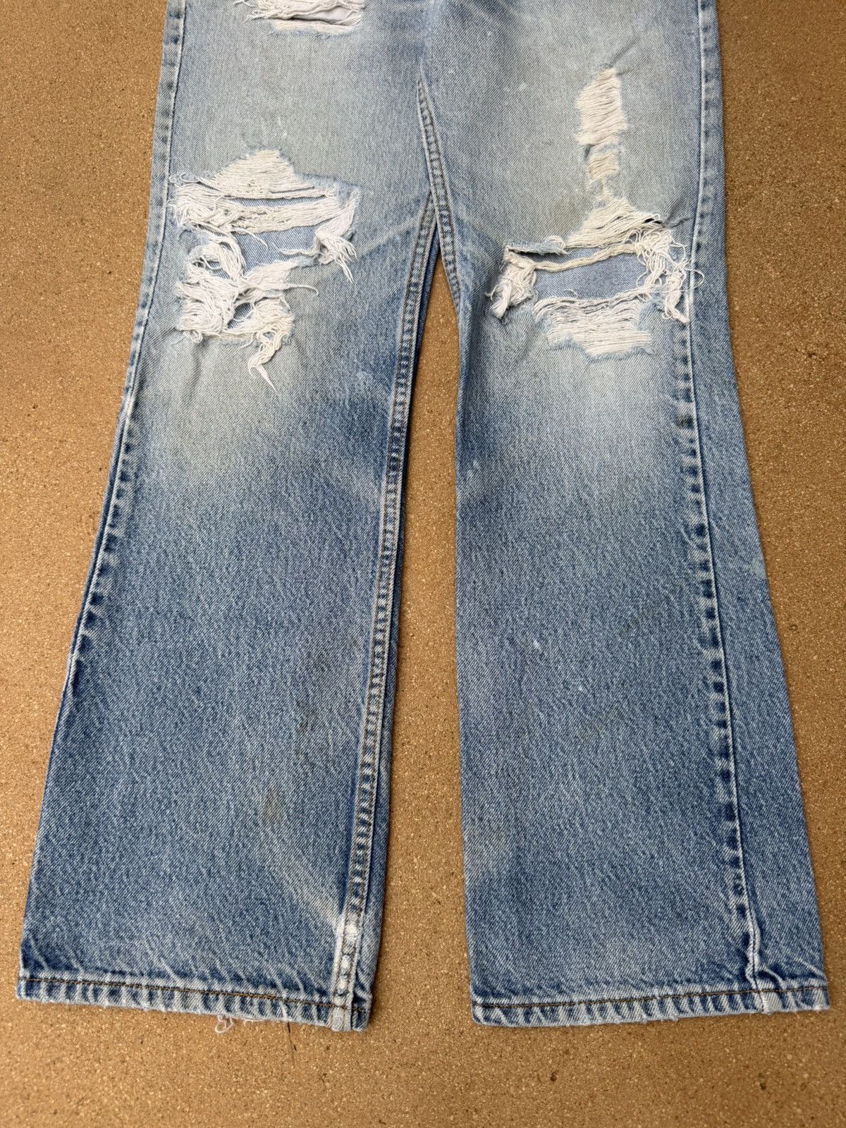 Levi's Vintage 90’s Levi’s 517 Orange Tab Bootcut Flare Jeans 31x29 Size US 31 - 3 Thumbnail