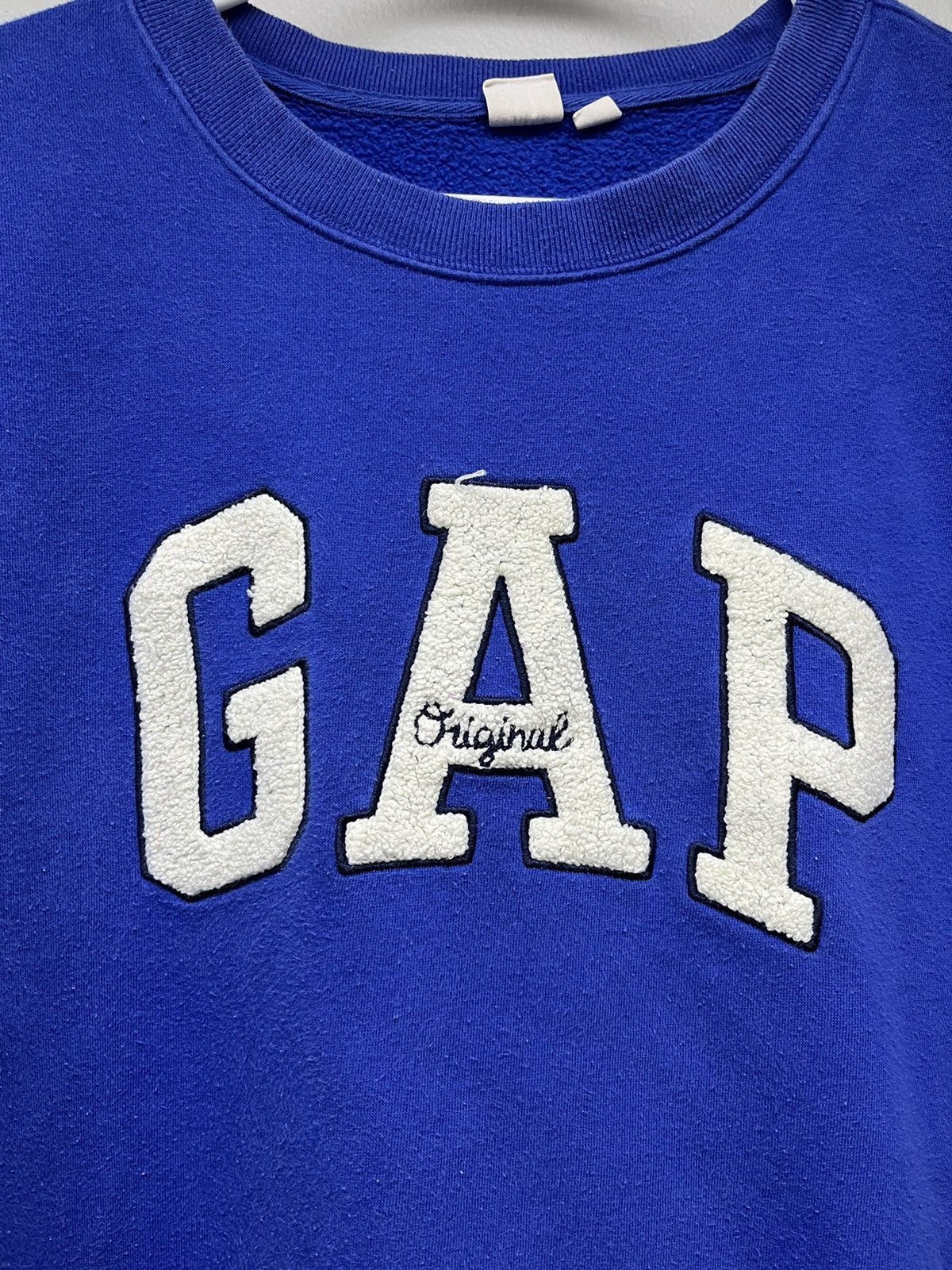Gap Vintage Gap Original Patch Logo Blue Crewneck Sweater Size XL / US 12-14 / IT 48-50 - 3 Thumbnail